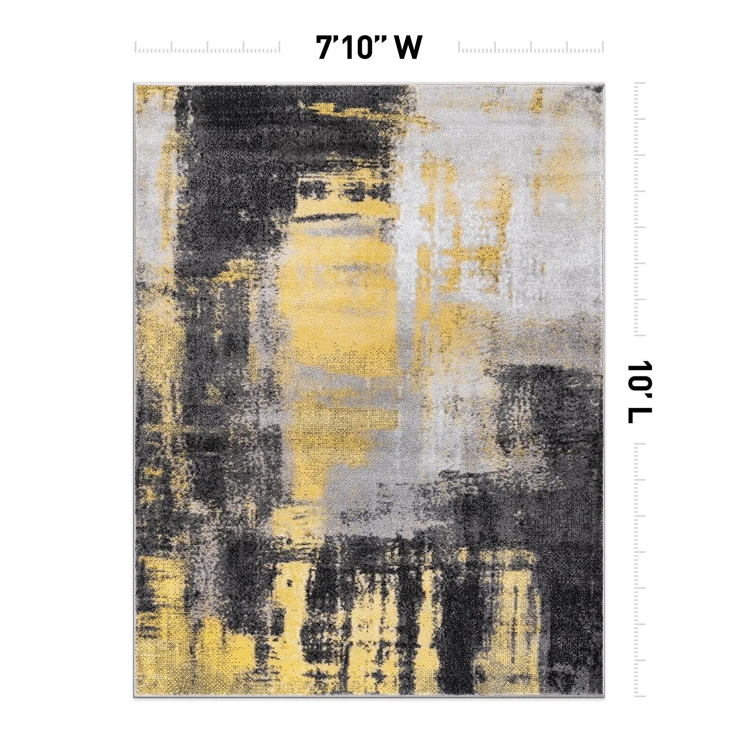 Modern Watercolor Abstract Design Area Rug