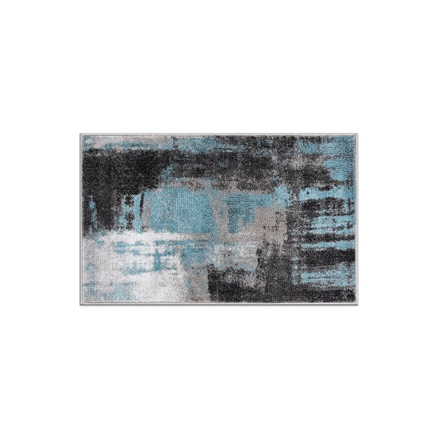 Modern Watercolor Abstract Design Area Rug