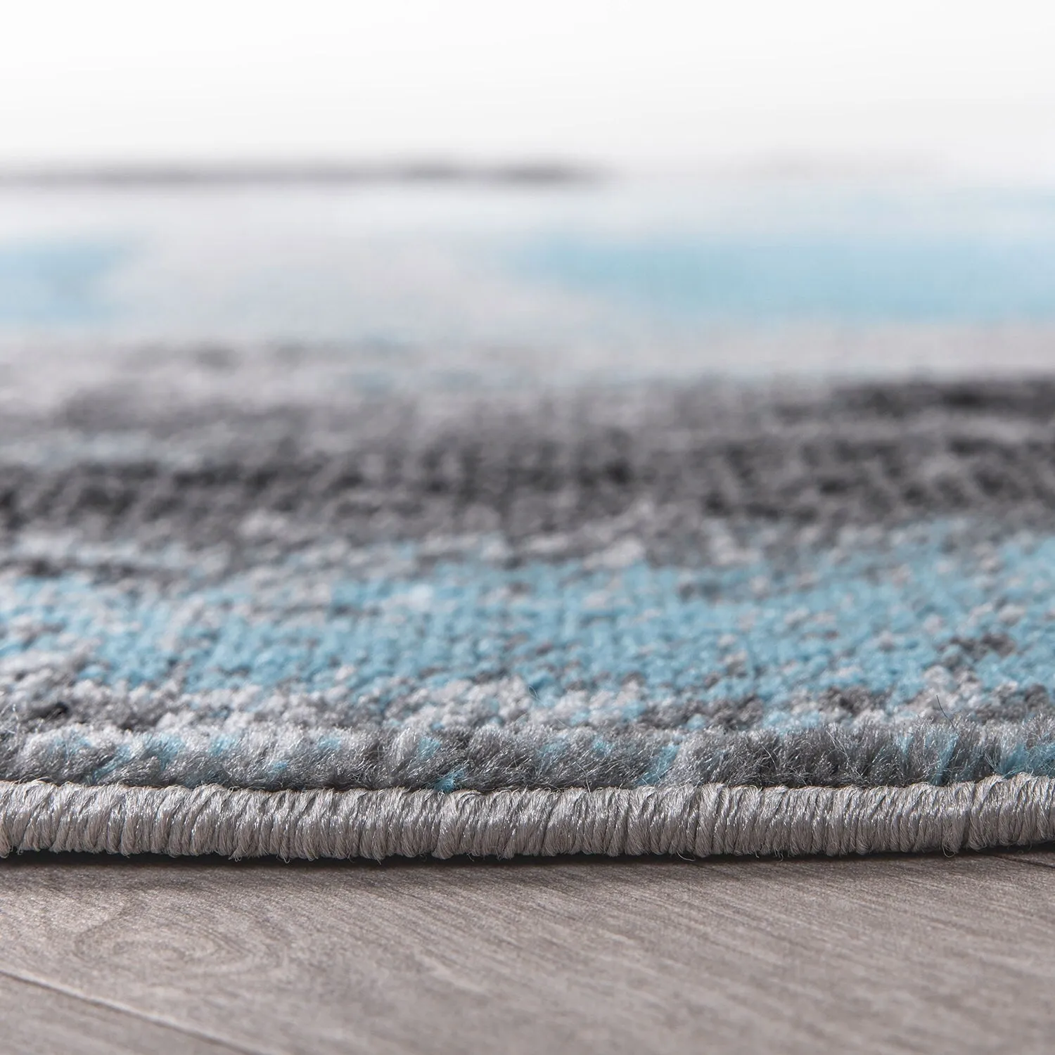 Modern Watercolor Abstract Design Area Rug