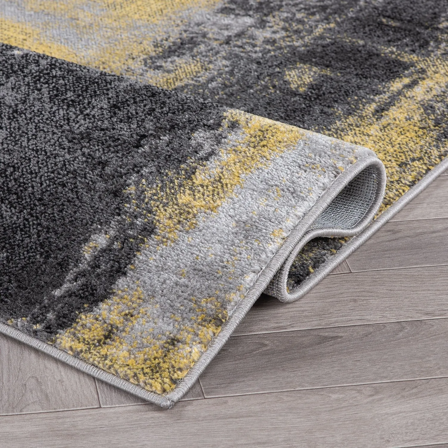 Modern Watercolor Abstract Design Area Rug