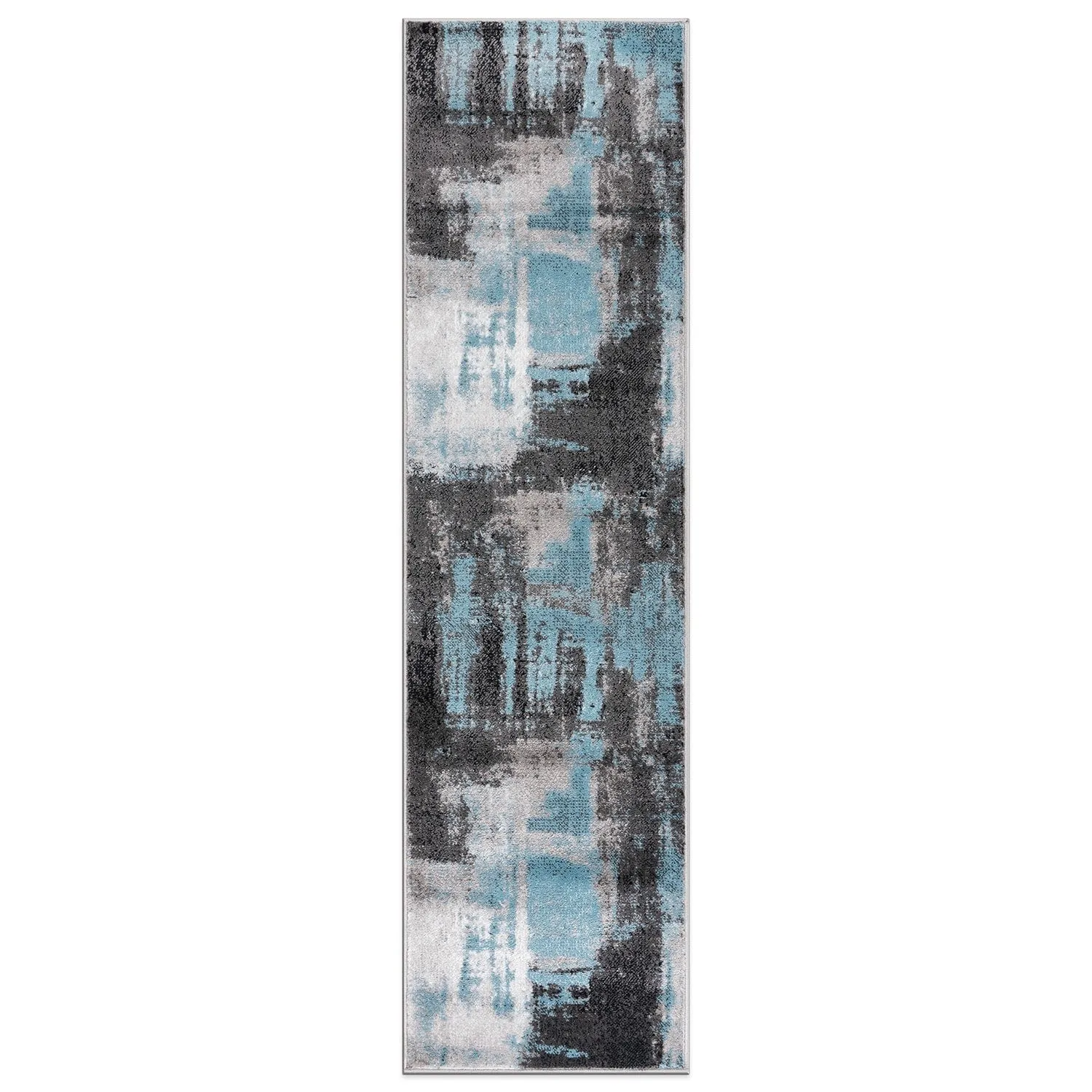 Modern Watercolor Abstract Design Area Rug