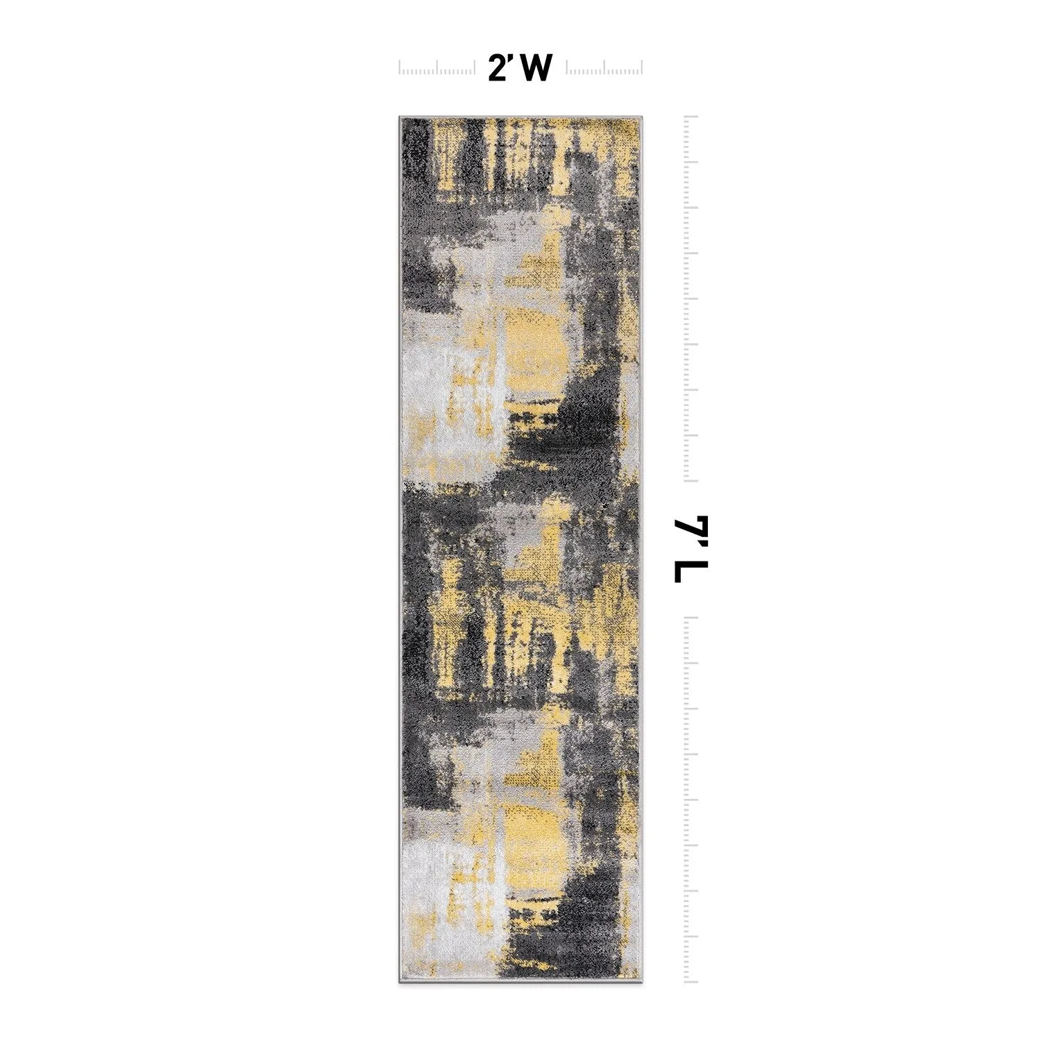 Modern Watercolor Abstract Design Area Rug