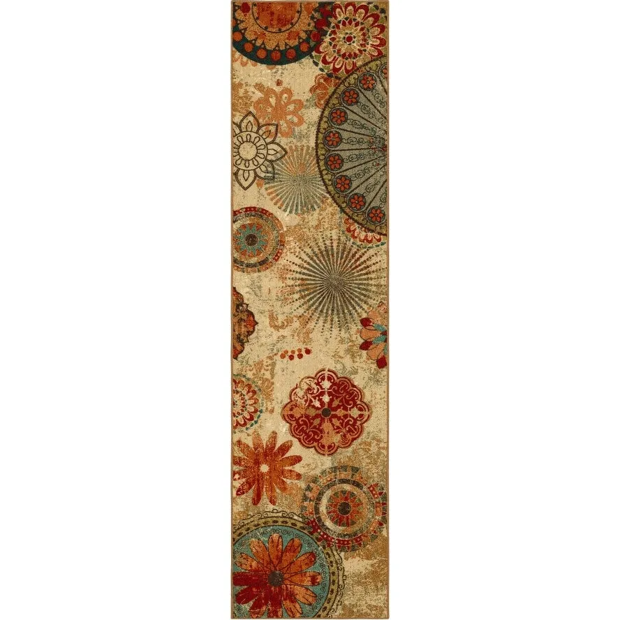 Mohawk Home Alexa Floral Medallion Area Rug