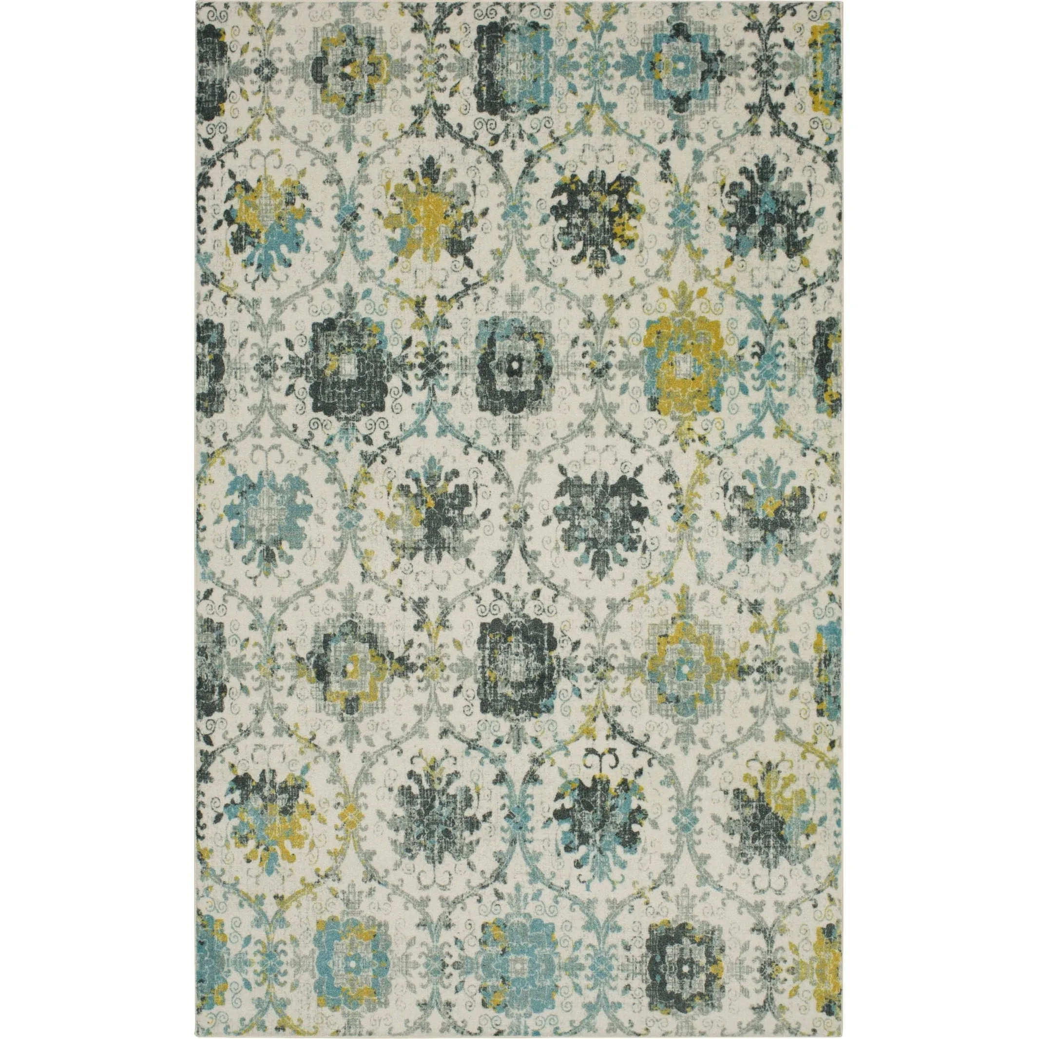Mohawk Home Amherst Floral Ornamental Medallion Area Rug