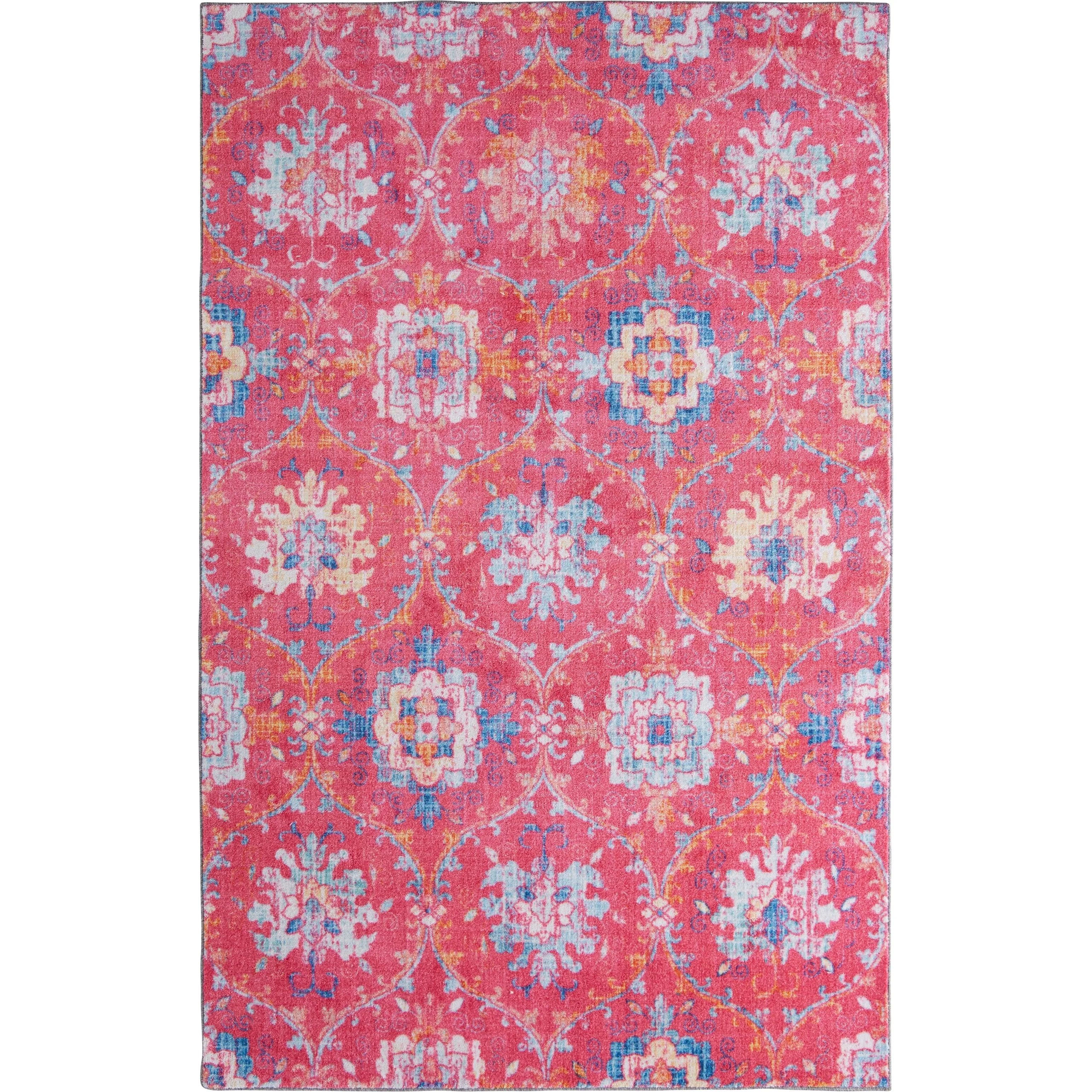 Mohawk Home Amherst Floral Ornamental Medallion Area Rug