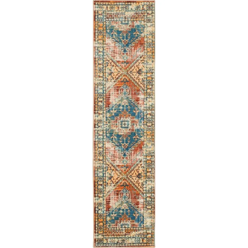 Mohawk Home Apeley Distressed Medallion Area Rug