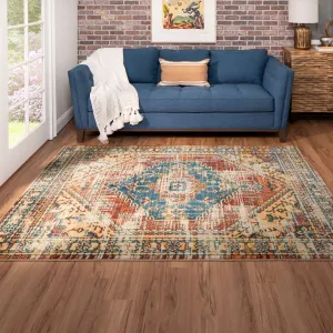 Mohawk Home Apeley Distressed Medallion Area Rug
