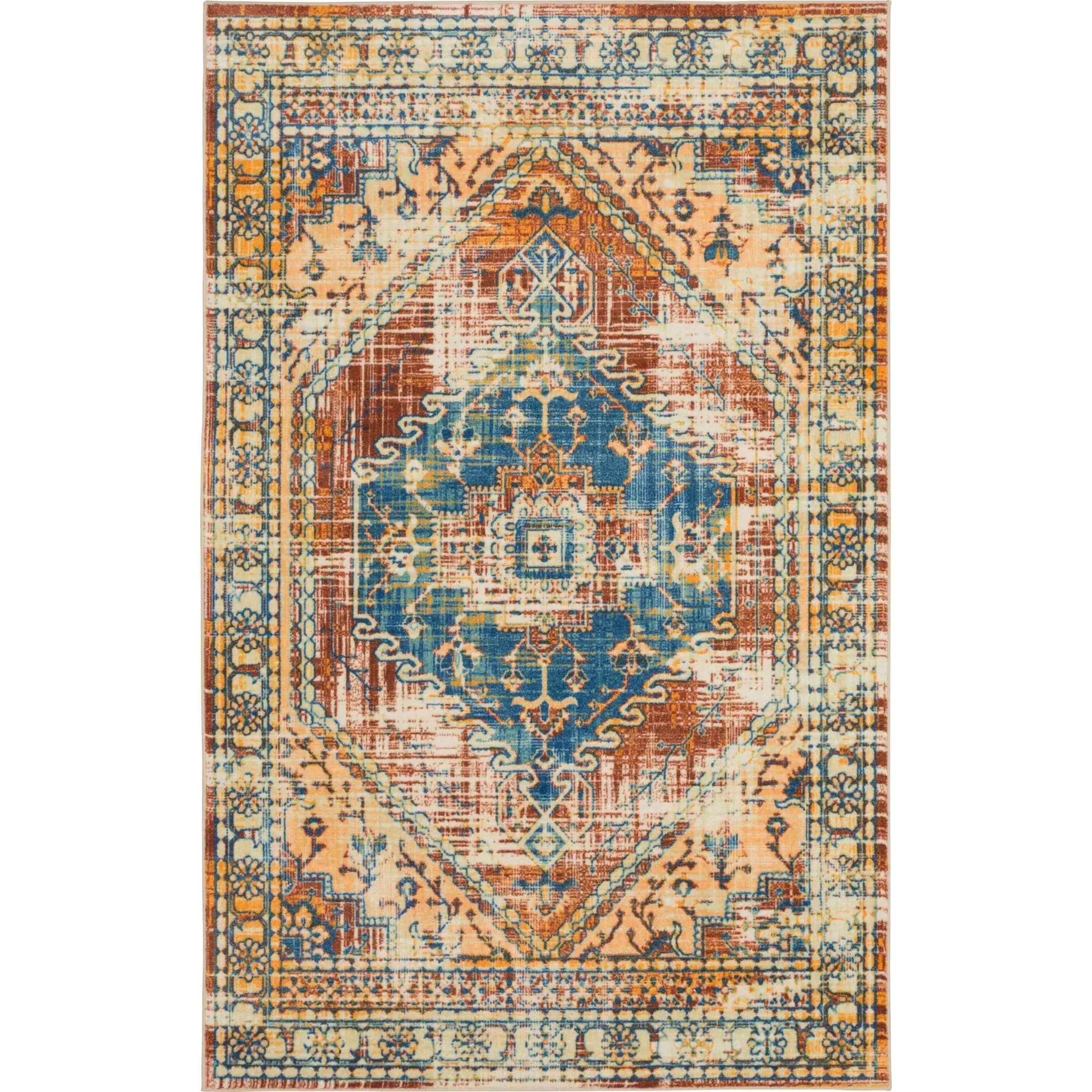 Mohawk Home Apeley Distressed Medallion Area Rug