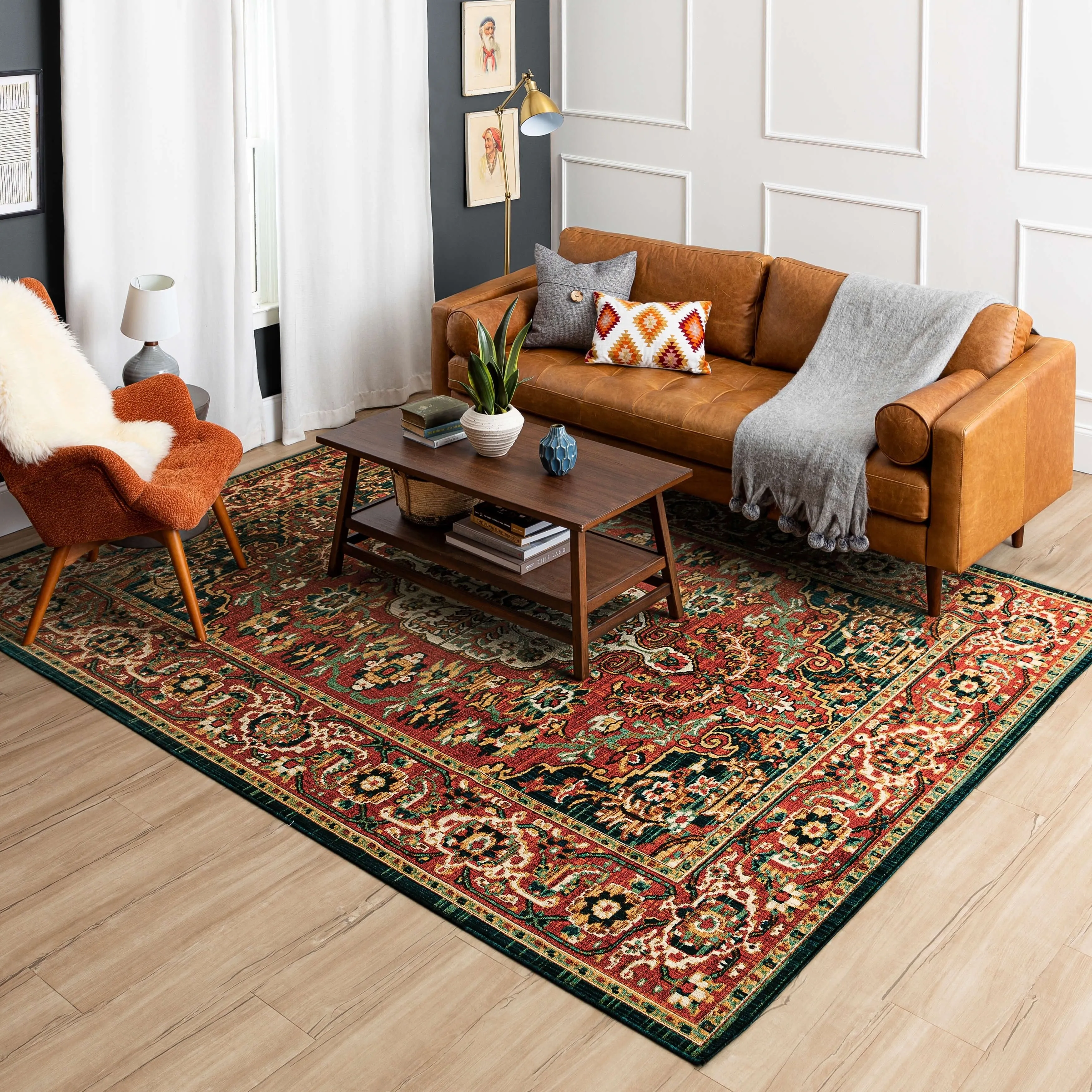 Mohawk Home Bilpass Ornamental Medallion Area Rug
