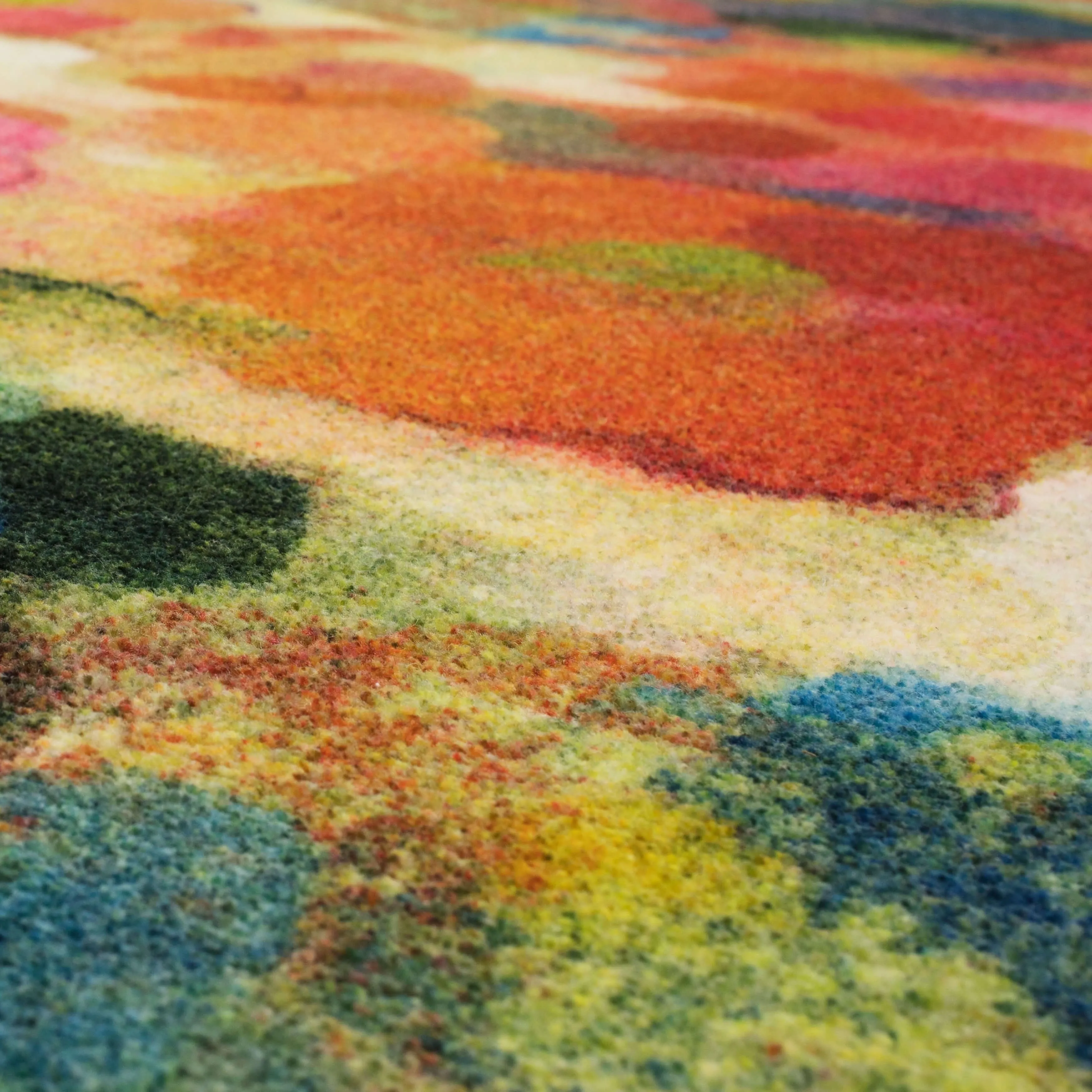Mohawk Home Blurred Blossoms Abstract Floral Area Rug