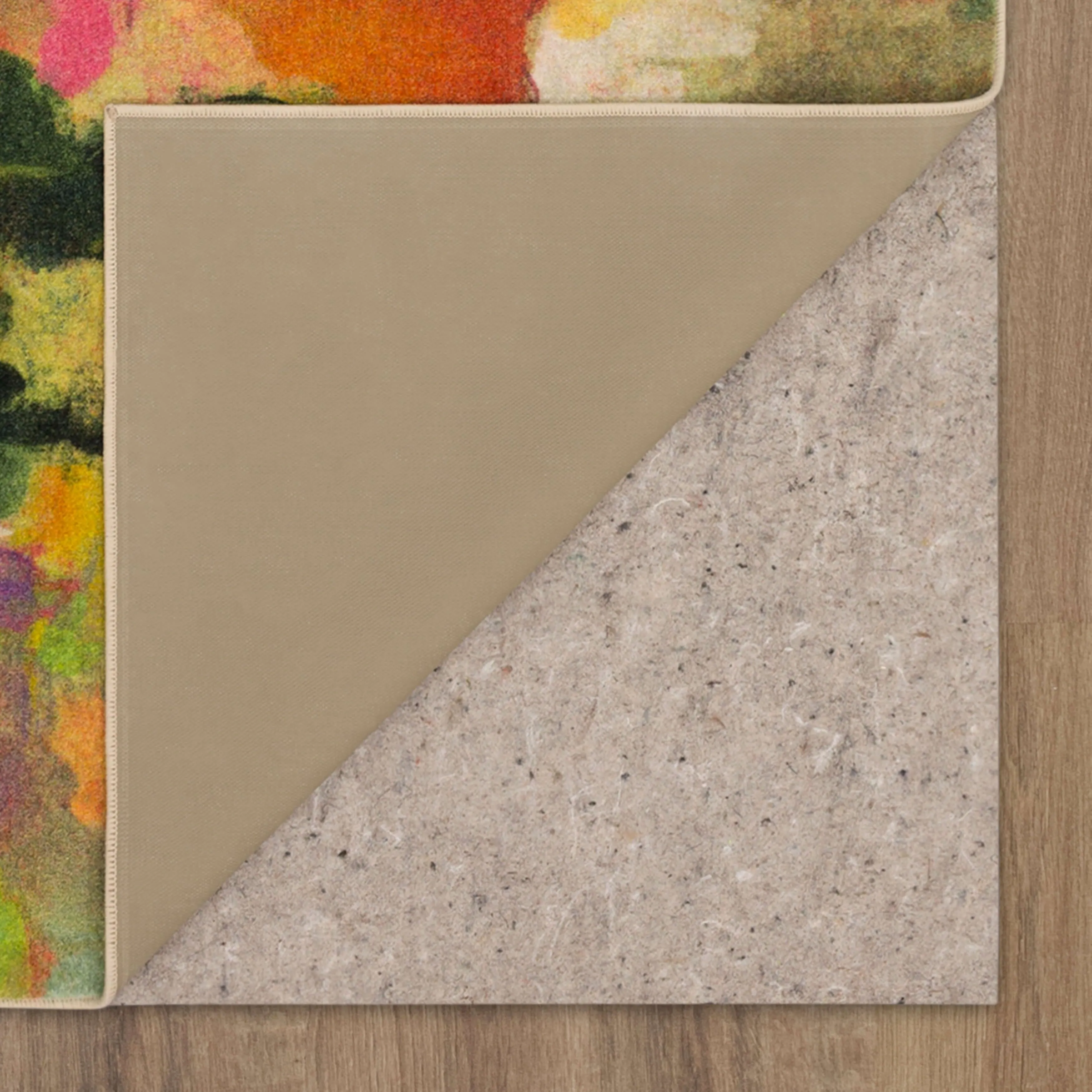 Mohawk Home Blurred Blossoms Abstract Floral Area Rug
