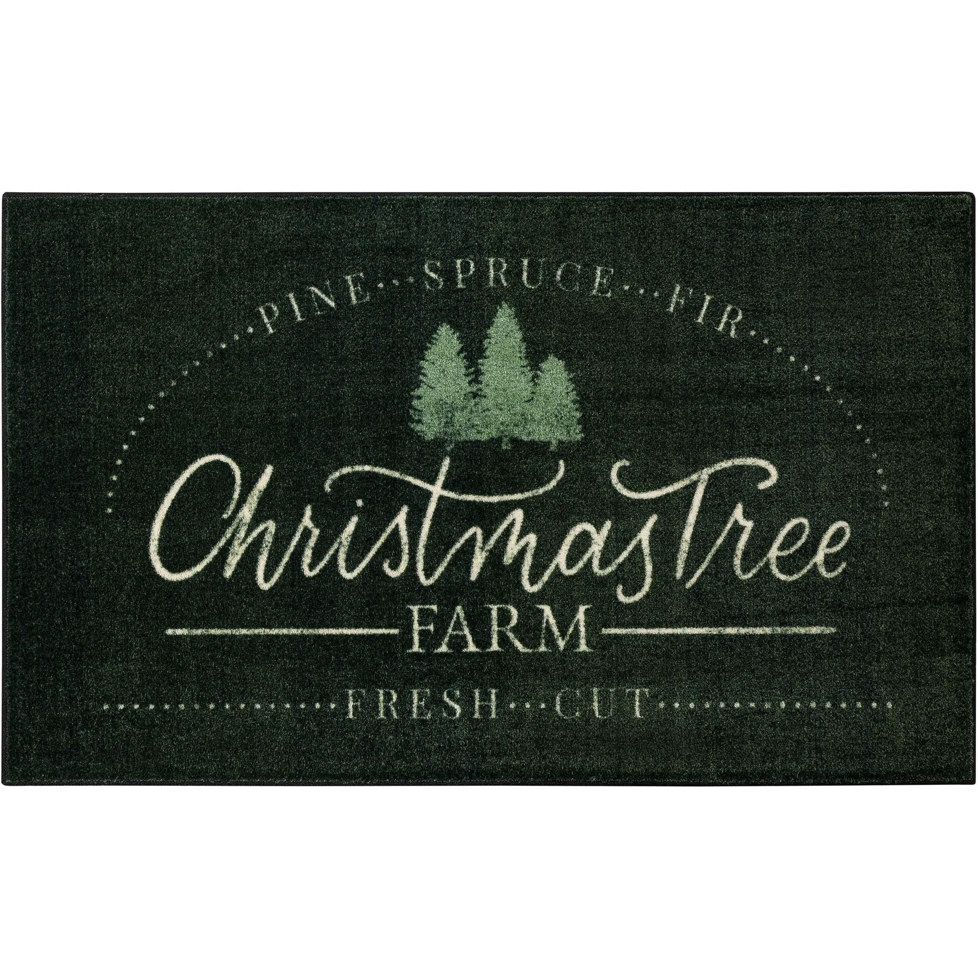 Mohawk Home Christmas Tree Farm Holiday Accent Kitchen Mat