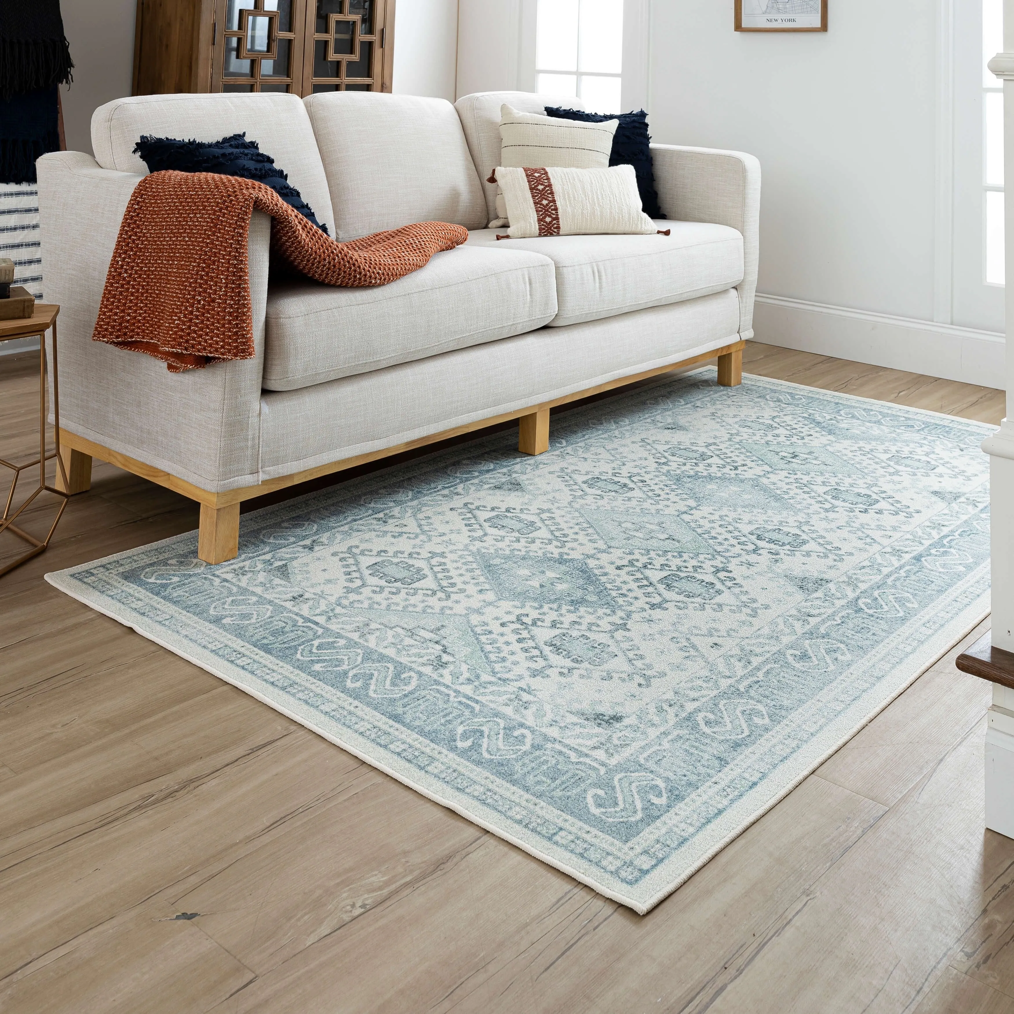 Mohawk Home Diamond Tribal Medallion Area Rug