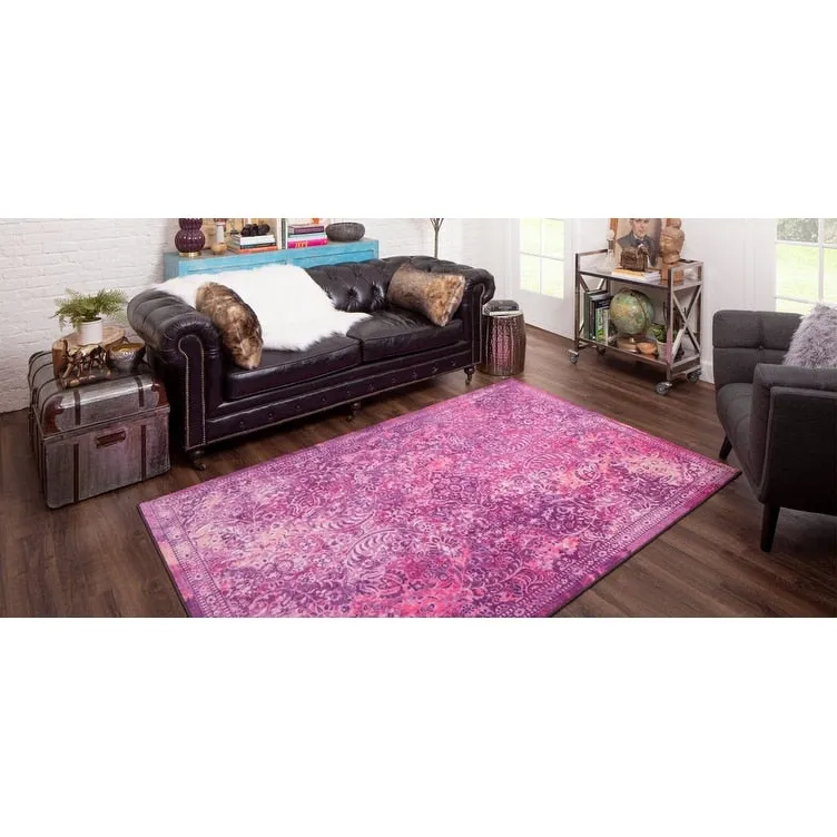 Mohawk Home Garden City Distressed Floral Area Rug