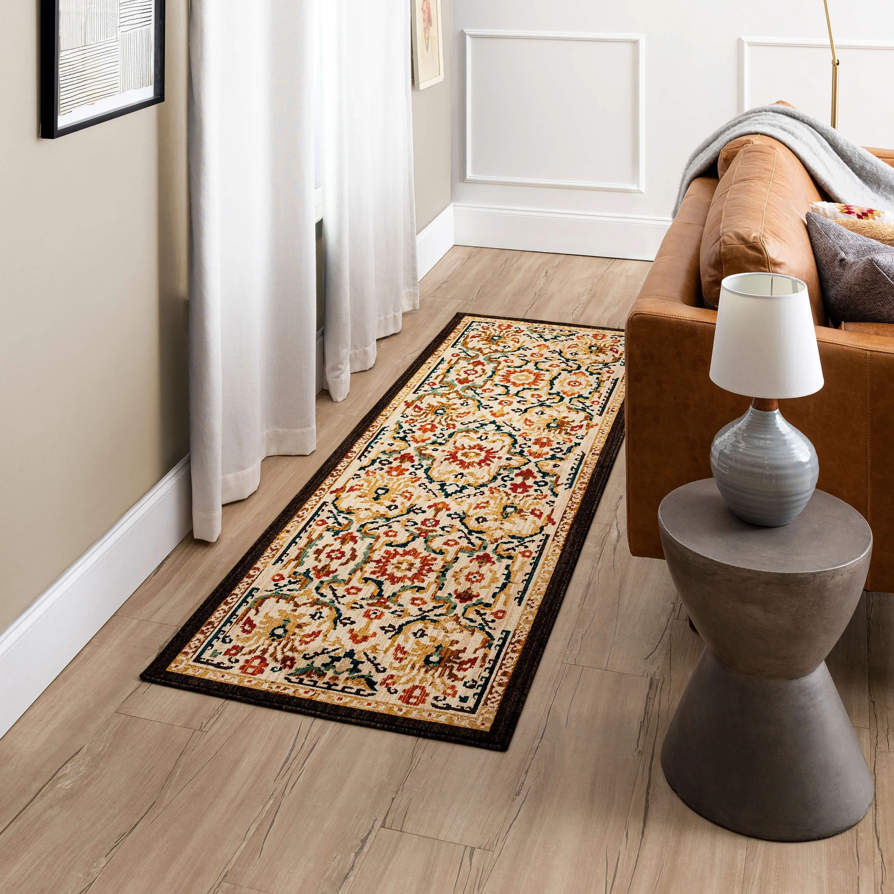 Mohawk Home Hale Floral Ikat Area Rug
