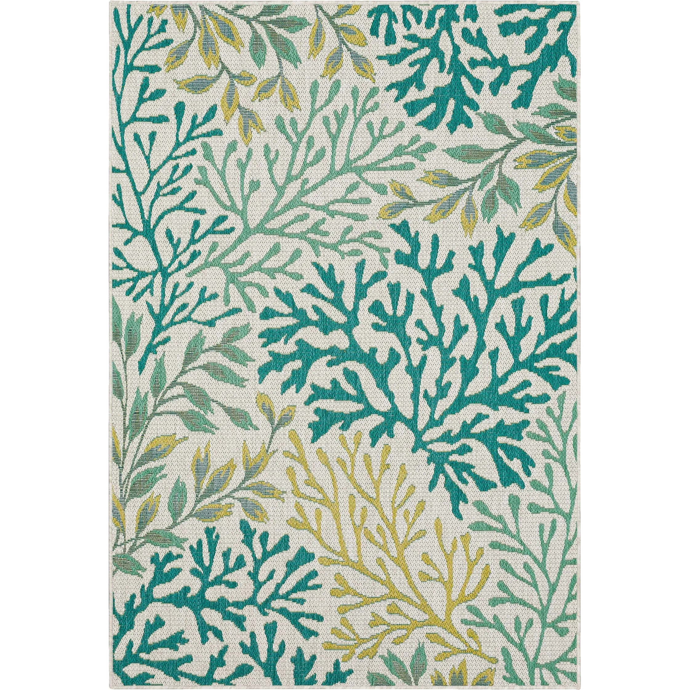 Mohawk Home Indoor/Outdoor Sea Kelp Nautical Patio Area Rug