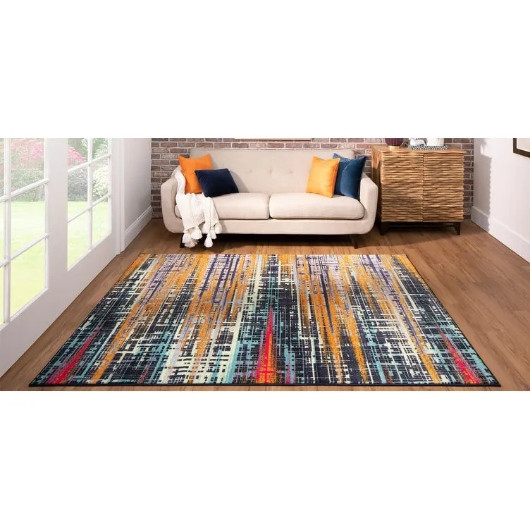 Mohawk Home Kaven Abstract Stripe Area Rug