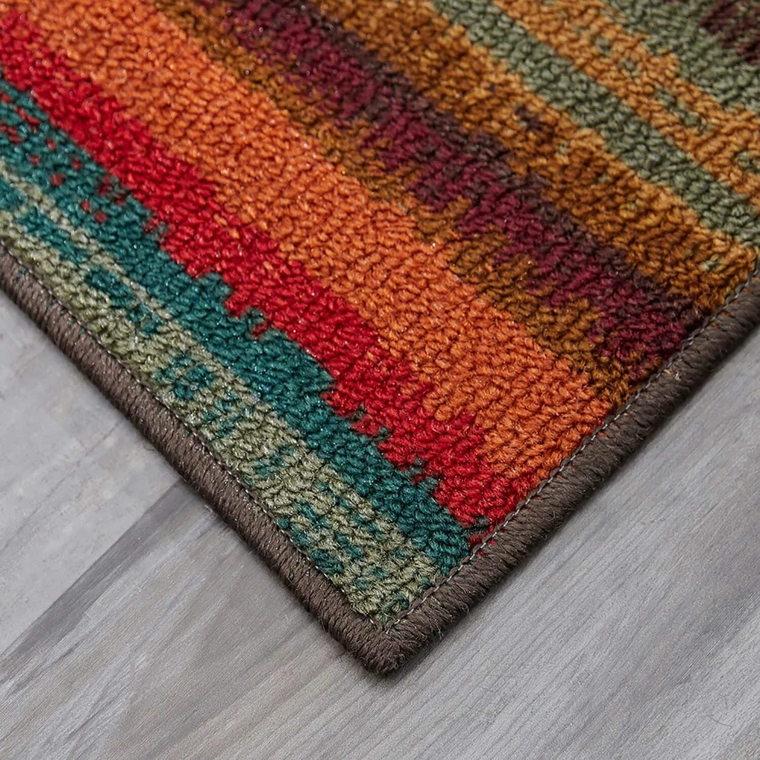 Mohawk Home New Wave Multicolor Boho Stripe Area Rug