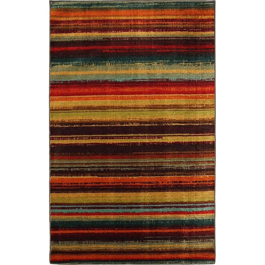 Mohawk Home New Wave Multicolor Boho Stripe Area Rug