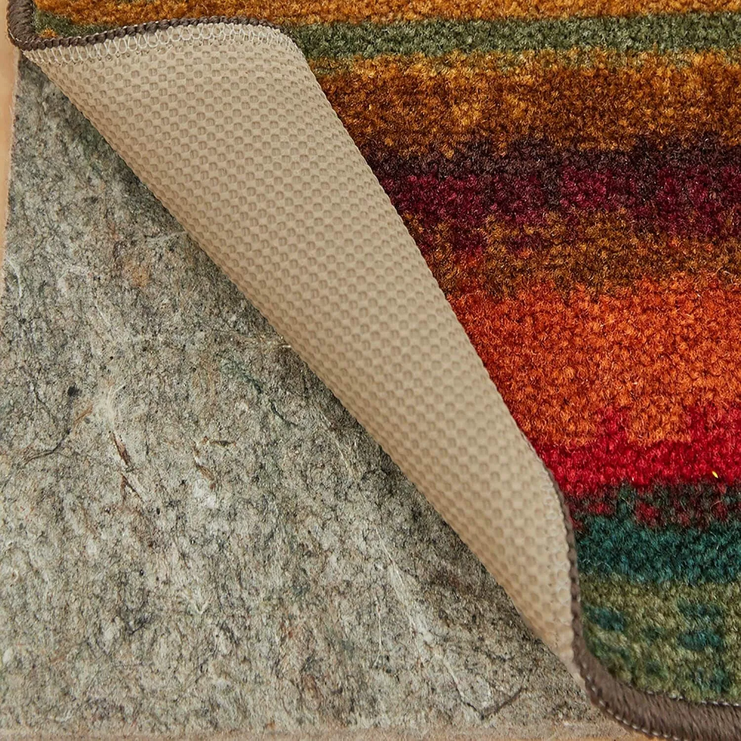 Mohawk Home New Wave Multicolor Boho Stripe Area Rug