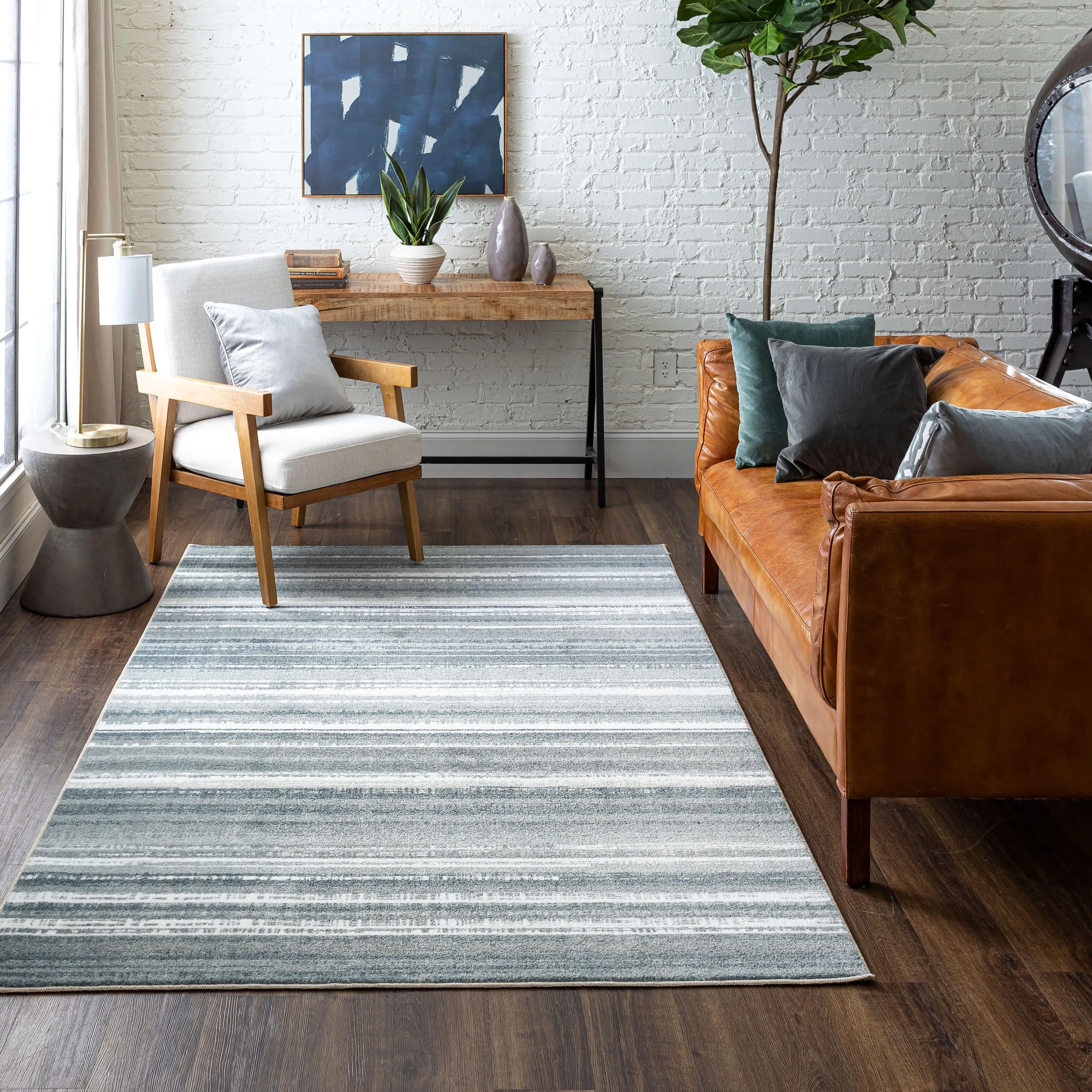 Mohawk Home New Wave Multicolor Boho Stripe Area Rug