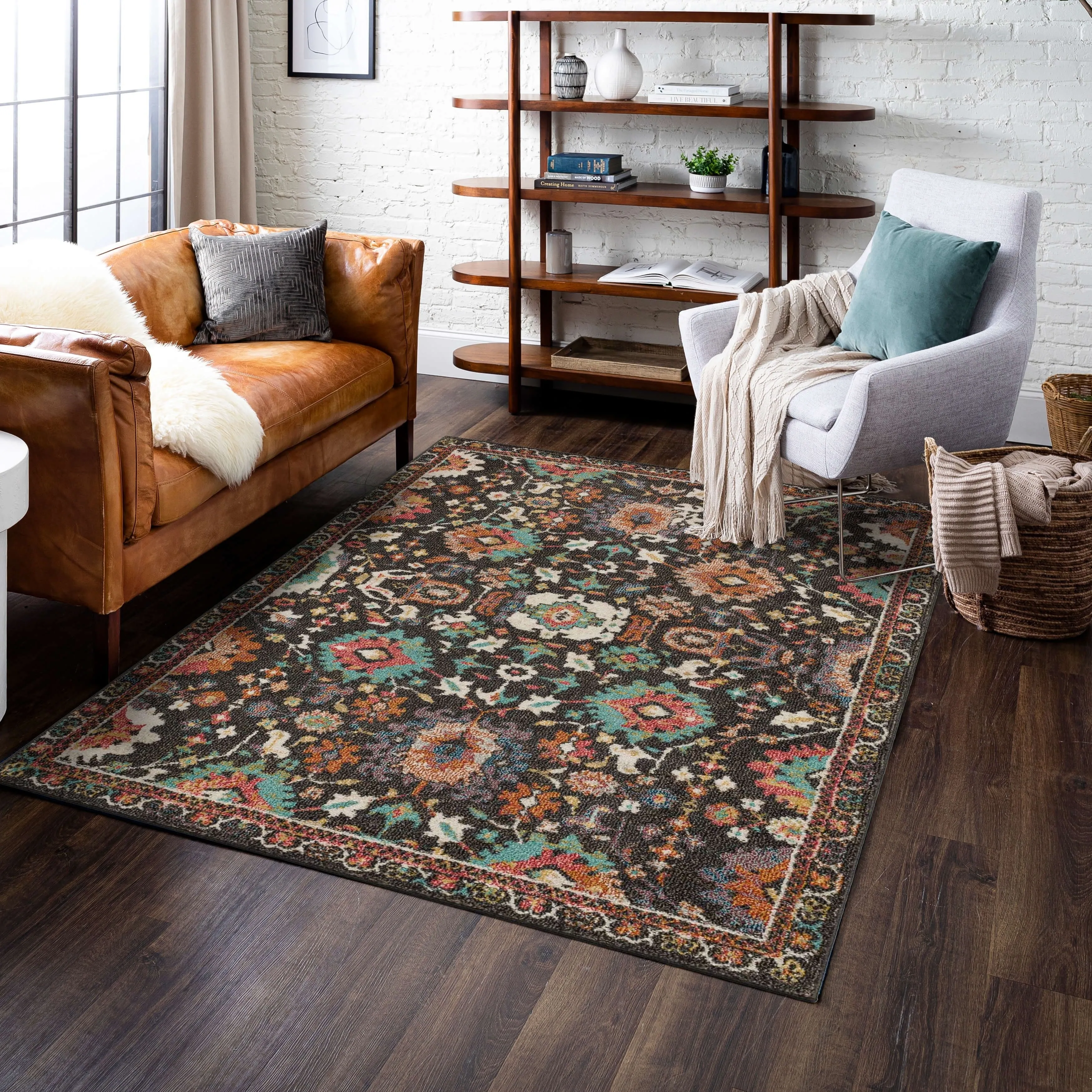 Mohawk Home Norwood Floral Ornamental Area Rug
