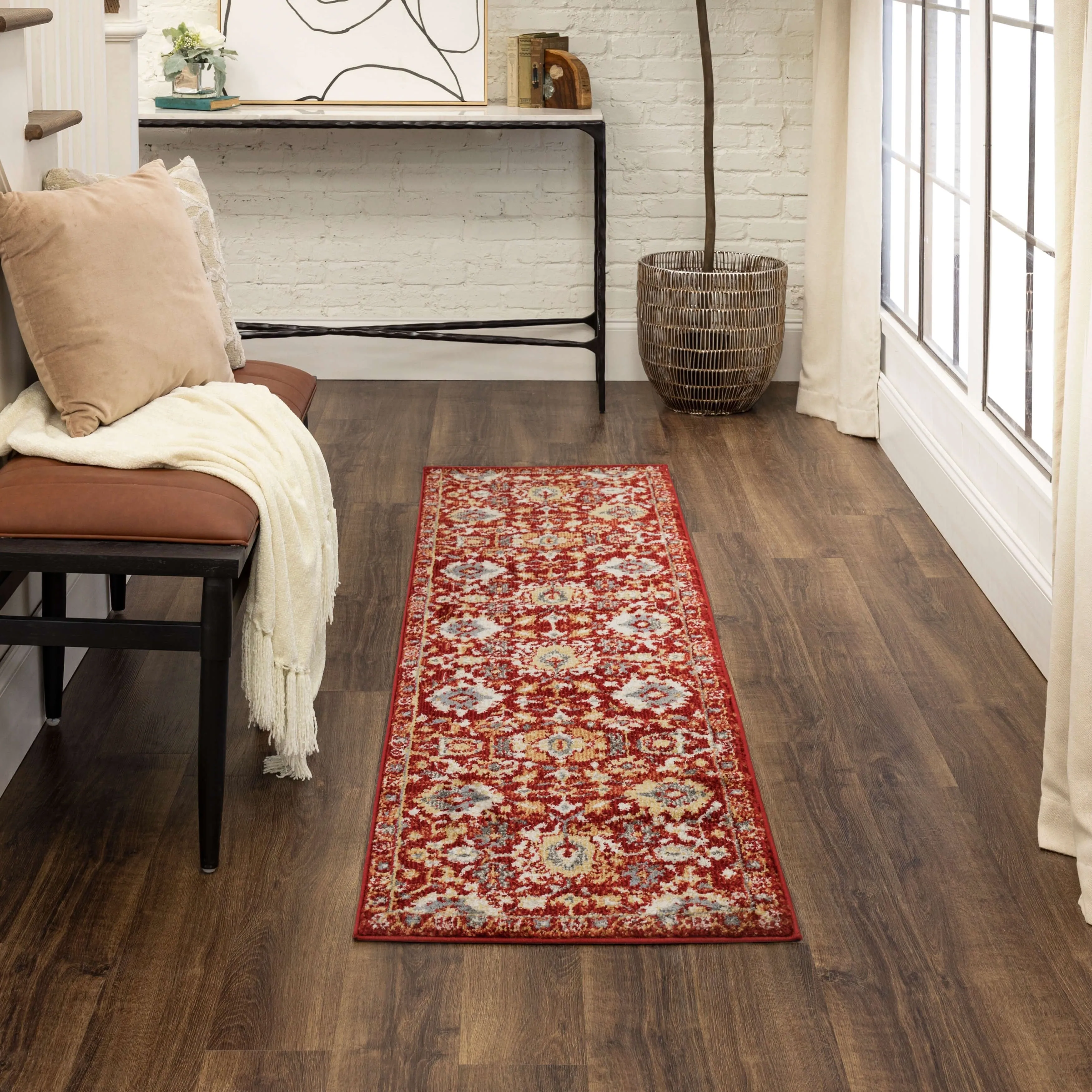 Mohawk Home Norwood Floral Ornamental Area Rug