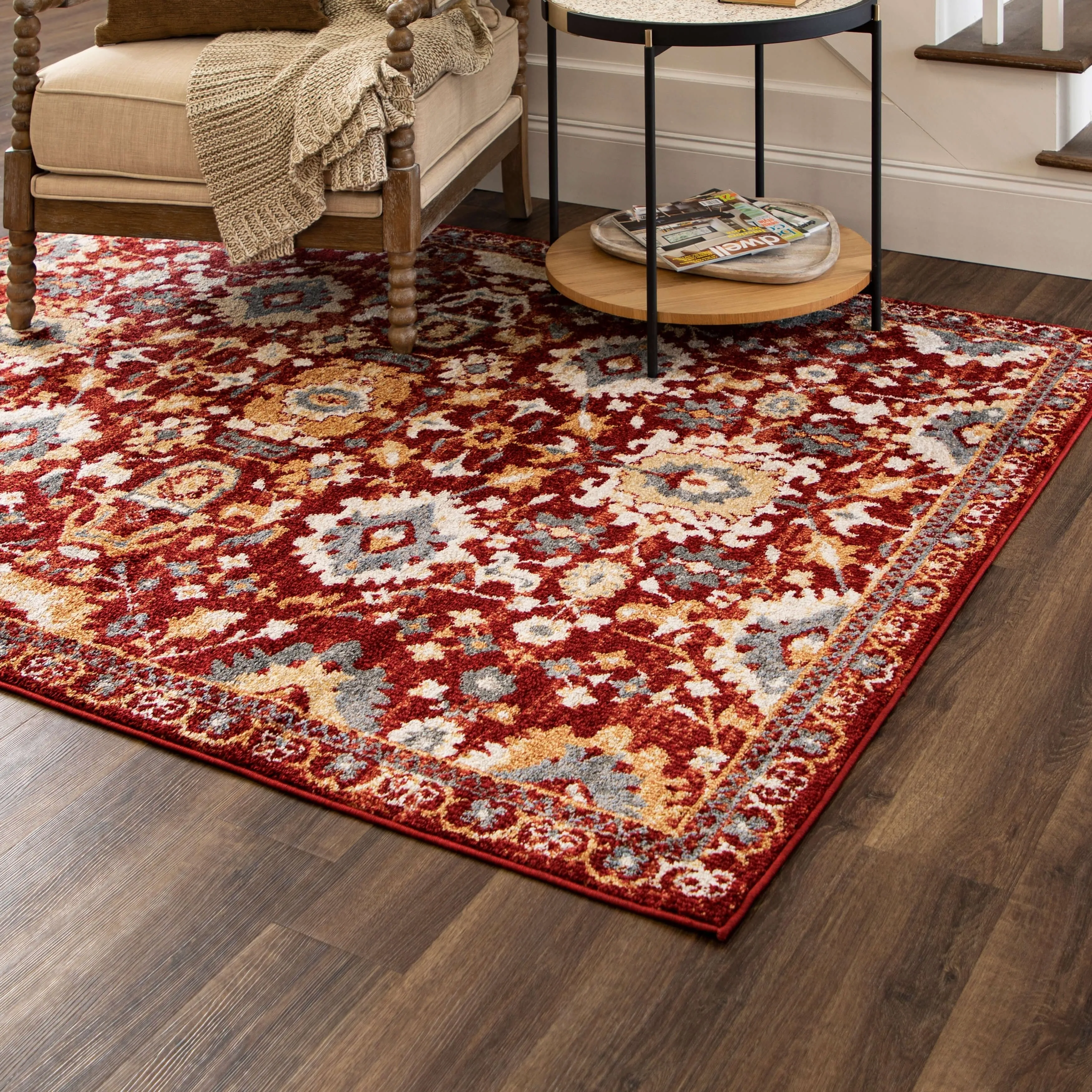Mohawk Home Norwood Floral Ornamental Area Rug