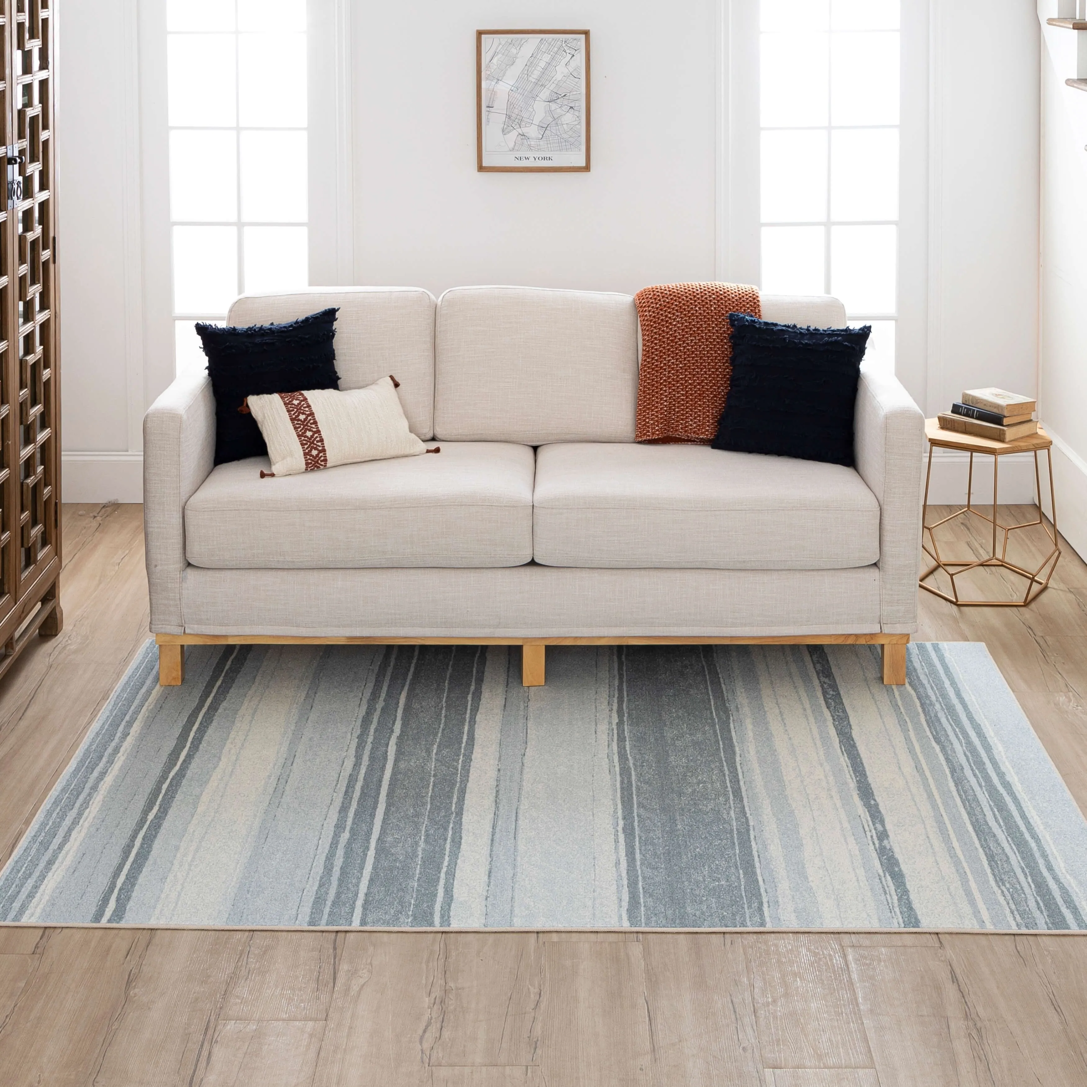 Mohawk Home Parallel Abstract Stripe Area Rug