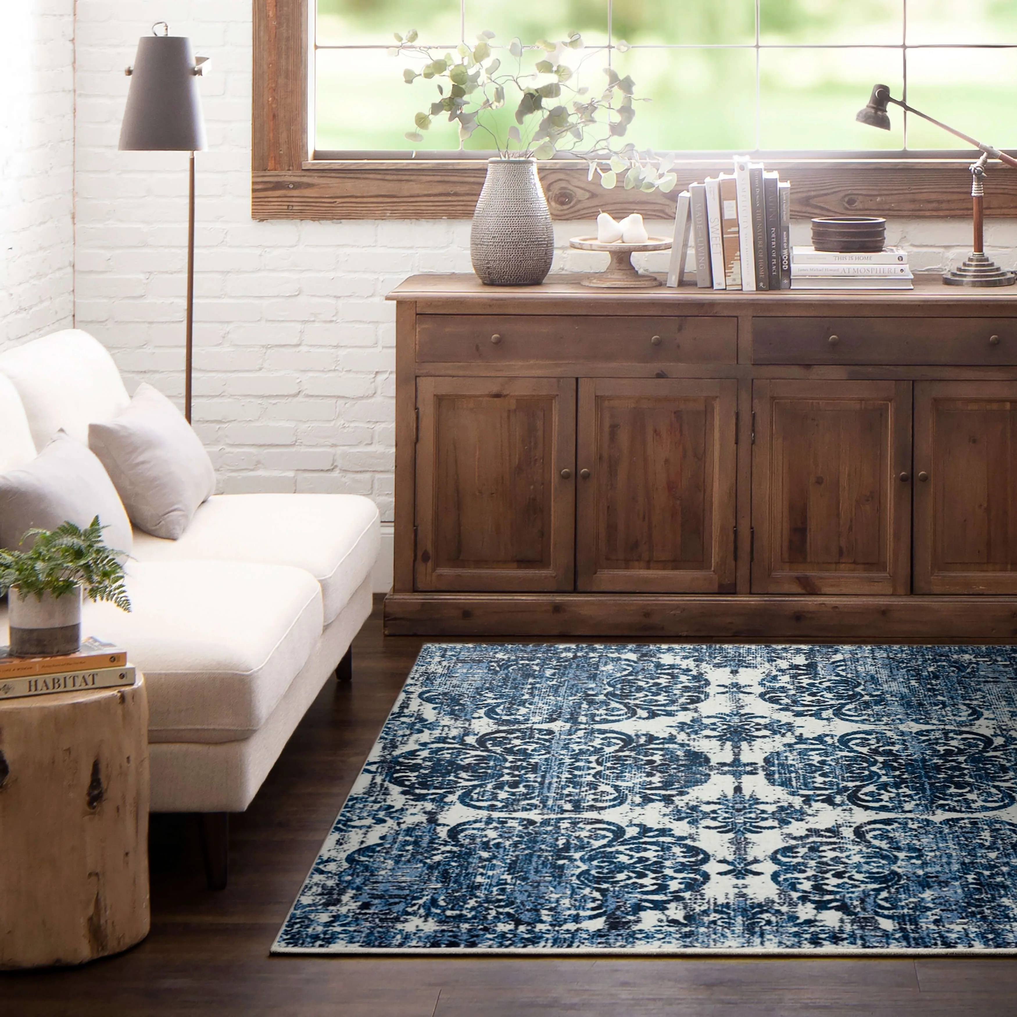 Mohawk Home Portgate Distressed Boho Medallion Area Rug