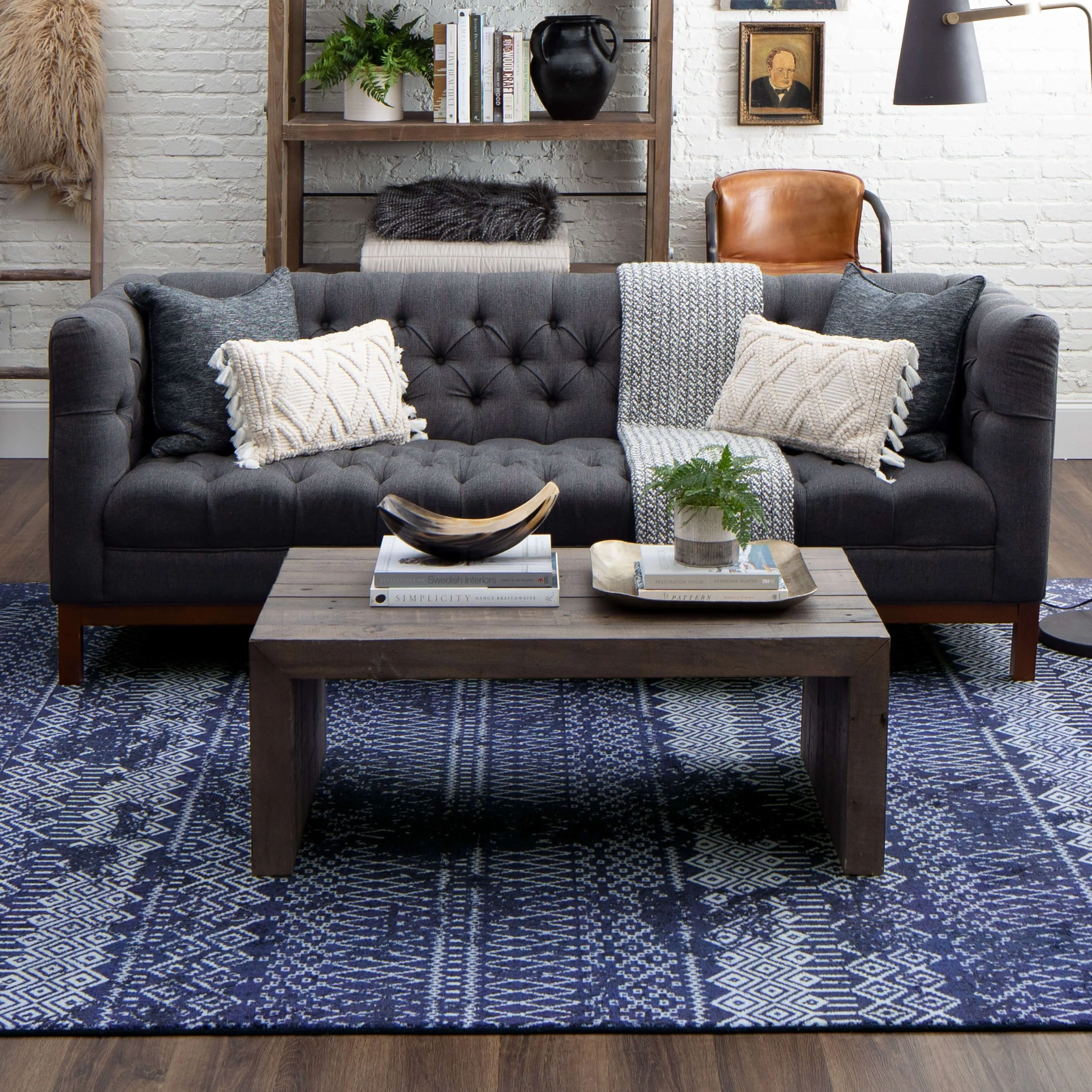 Mohawk Home Prale Transitional Boho Geometric Area Rug