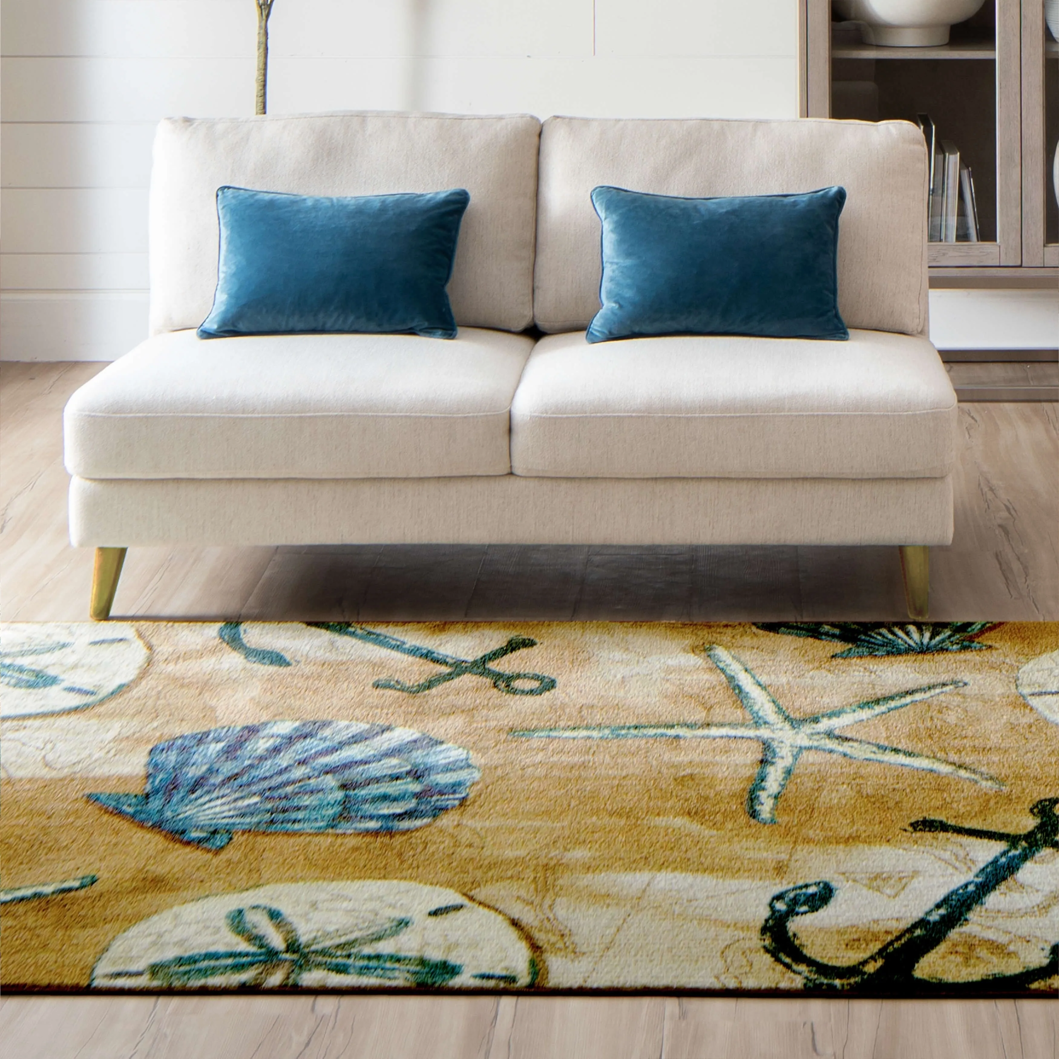 Mohawk Home Tide Pool Shells Coastal Area Rug