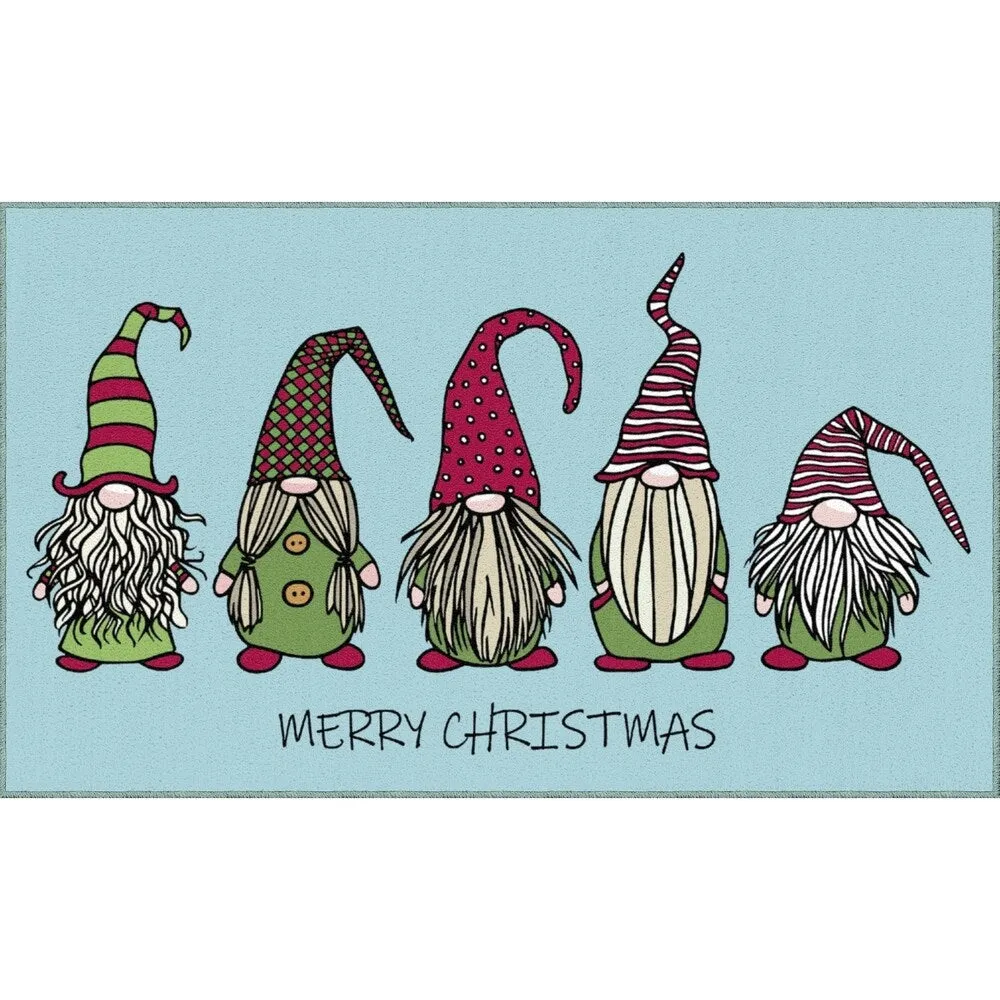 Mohawk Prismatic Christmas Gnomes Kitchen Mat