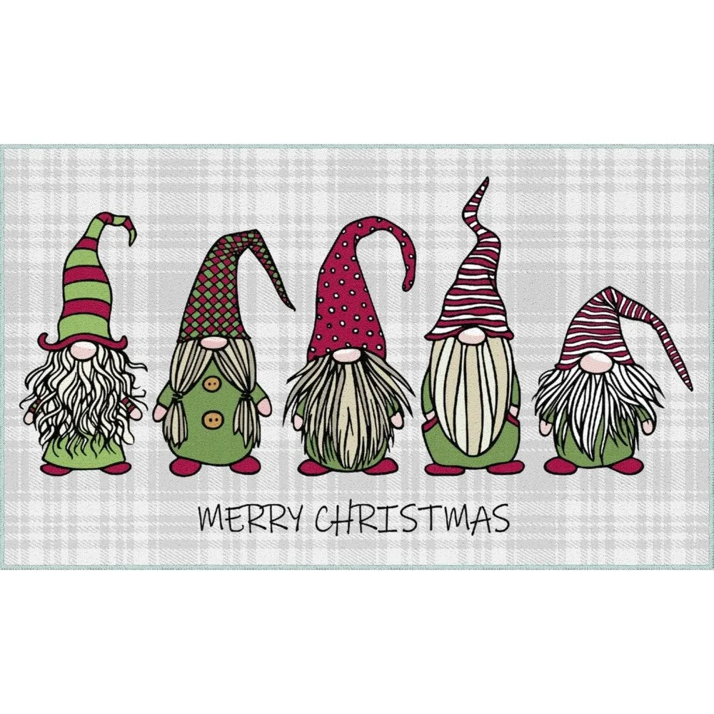 Mohawk Prismatic Christmas Gnomes Kitchen Mat