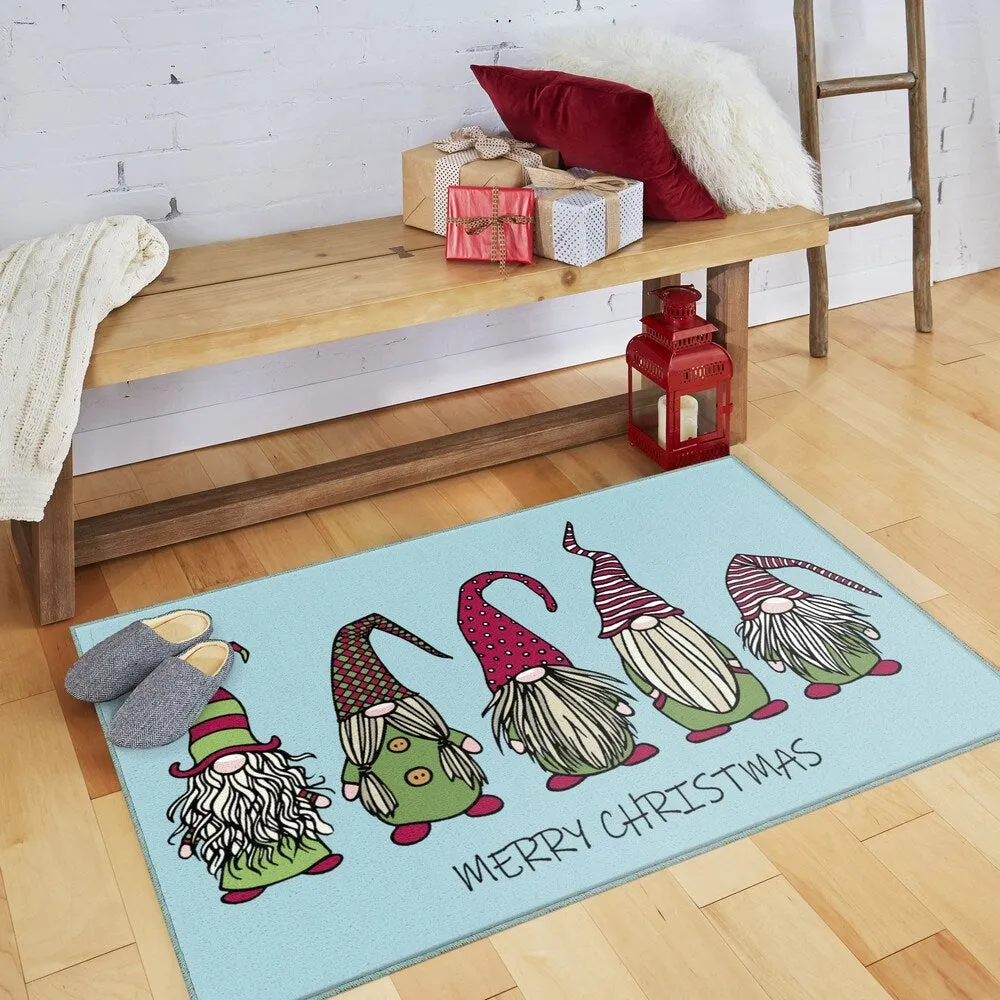 Mohawk Prismatic Christmas Gnomes Kitchen Mat