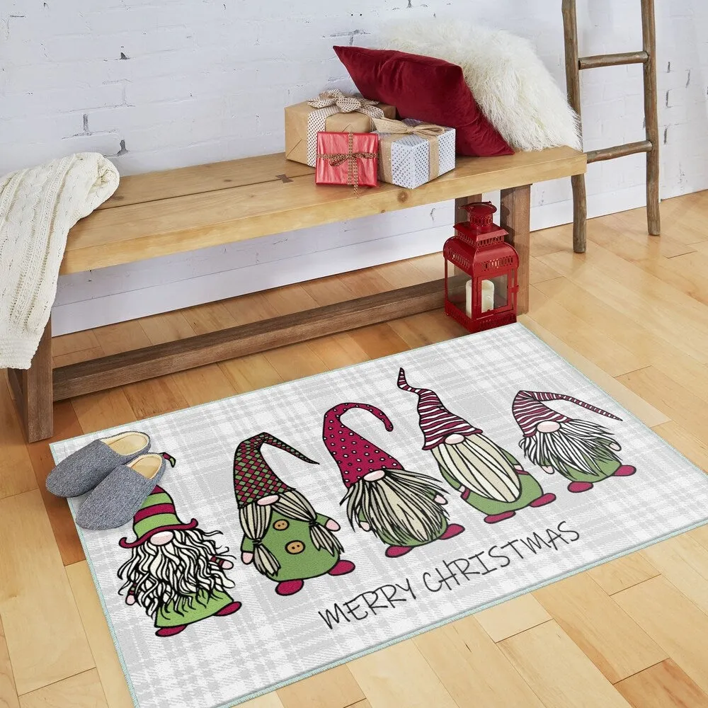 Mohawk Prismatic Christmas Gnomes Kitchen Mat