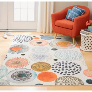 Mohawk Prismatic Textured Circles Area Rug