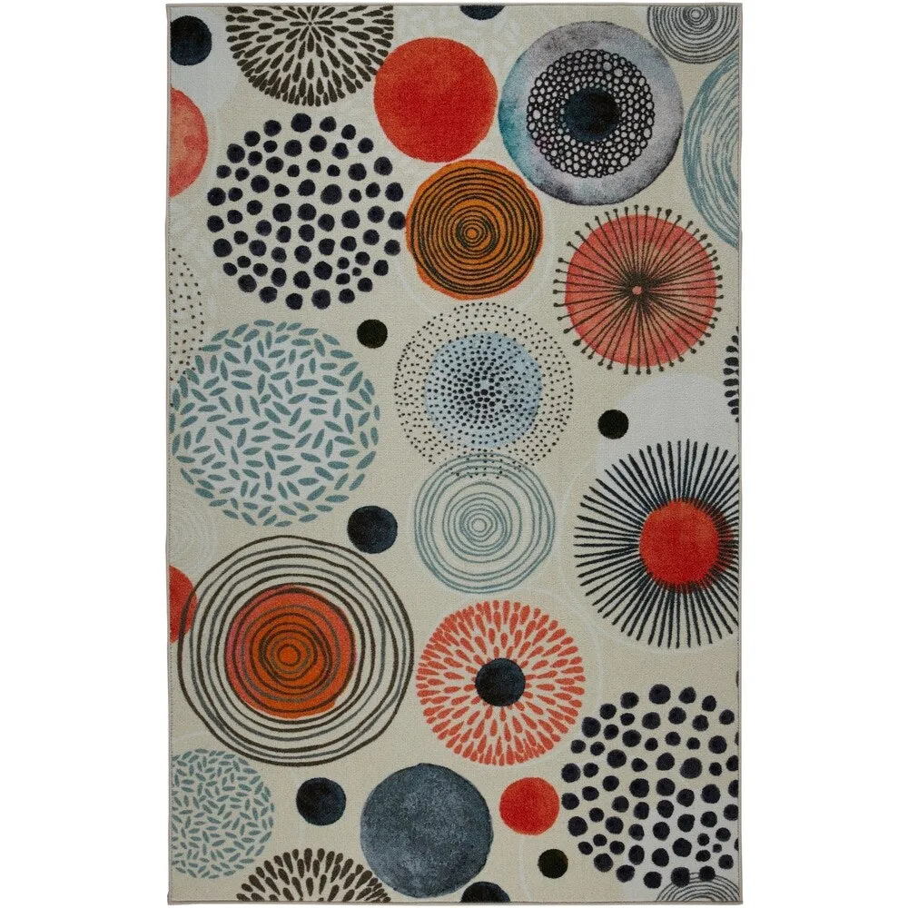 Mohawk Prismatic Textured Circles Area Rug