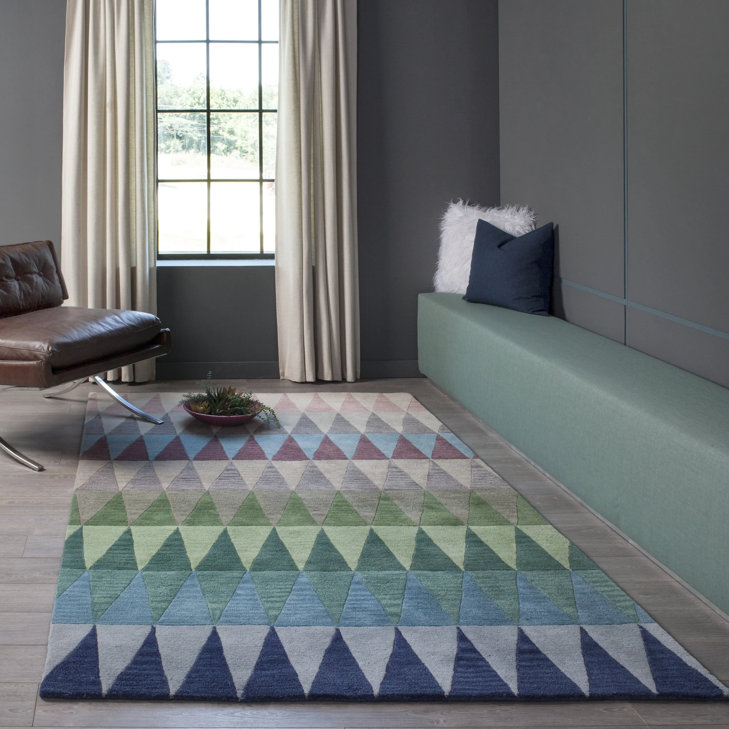 Momeni Delhi Hand-tufted Wool Geometric Area Rug
