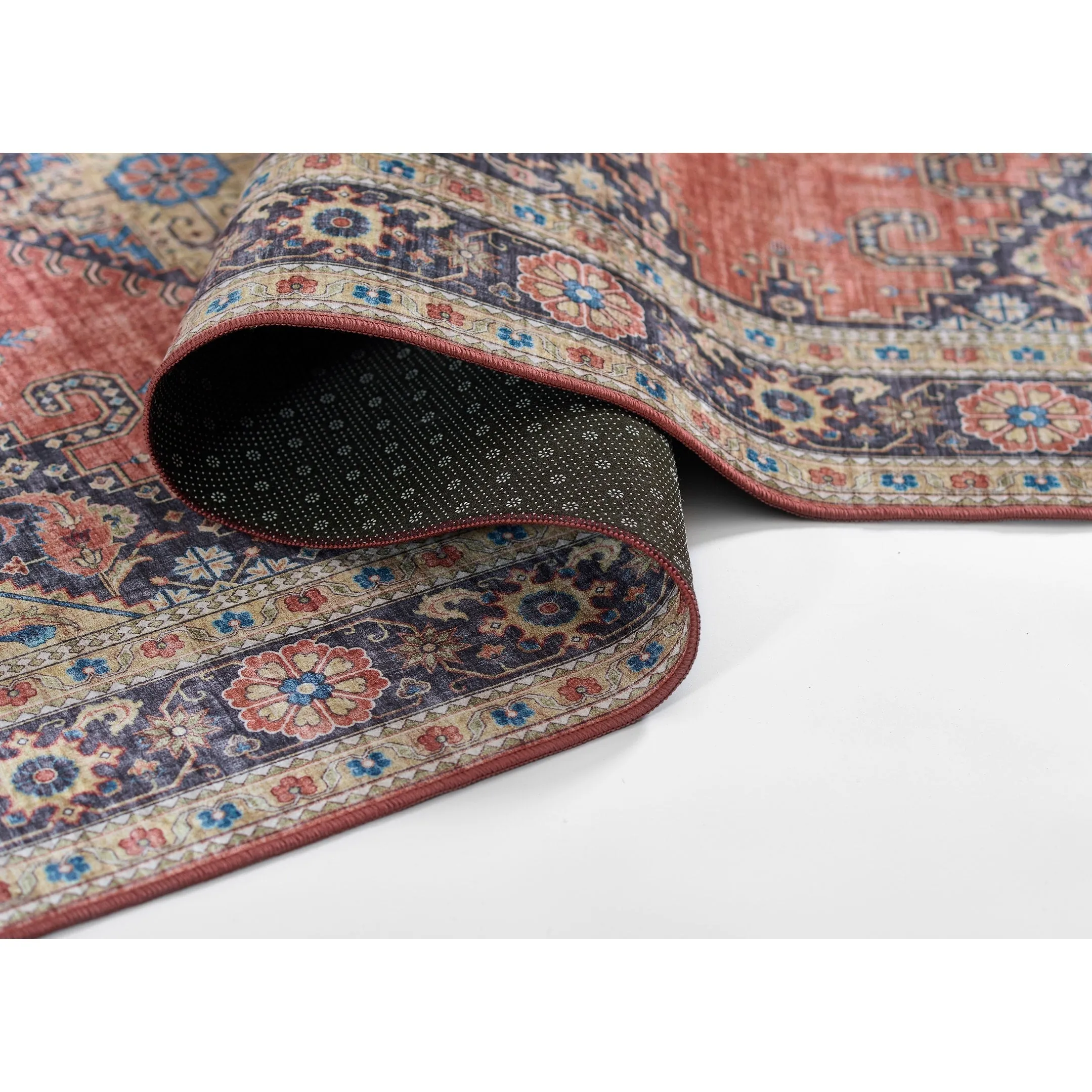 Momeni Karachi Traditional Area Rug with Non-Skid Backing