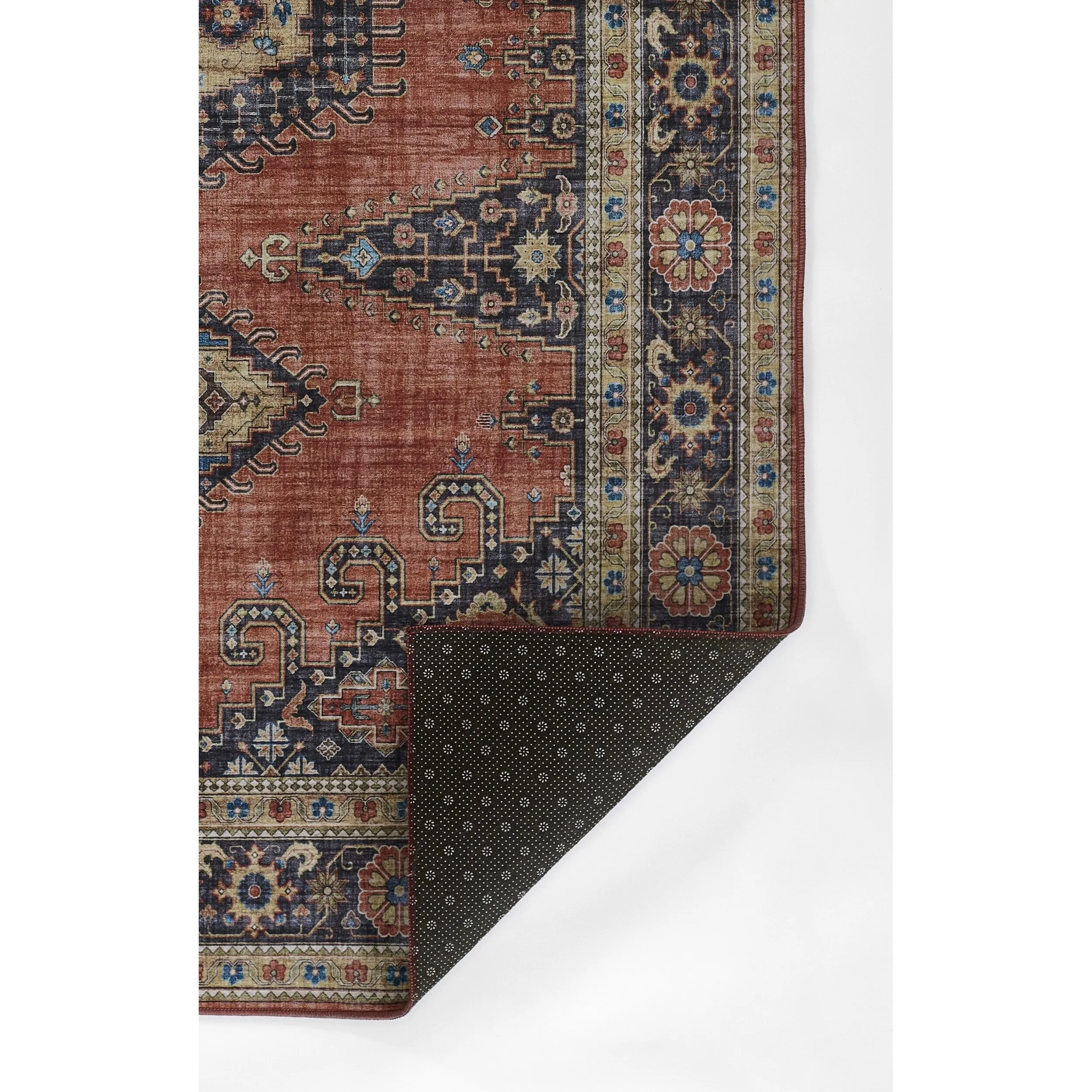 Momeni Karachi Traditional Area Rug with Non-Skid Backing
