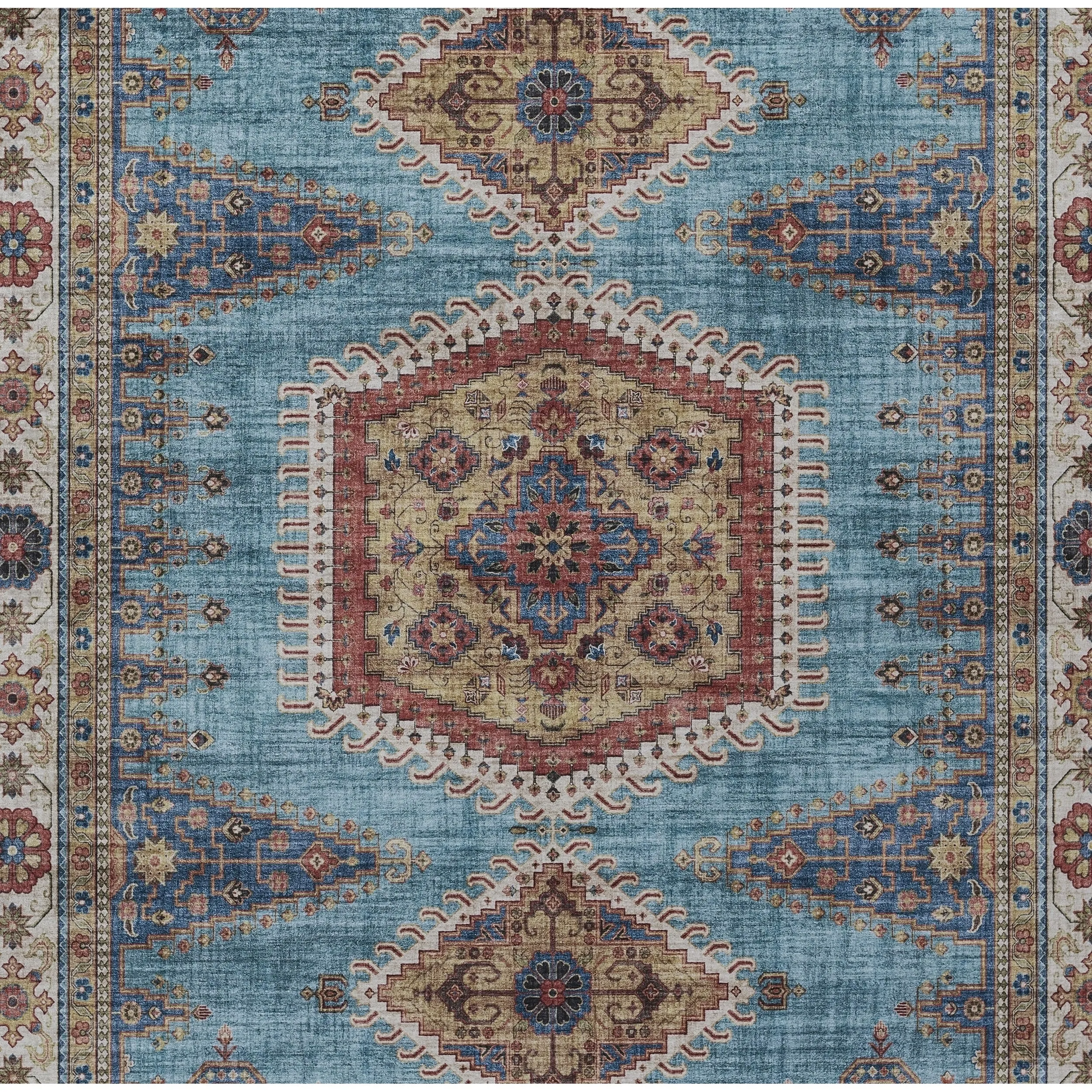 Momeni Karachi Traditional Area Rug with Non-Skid Backing