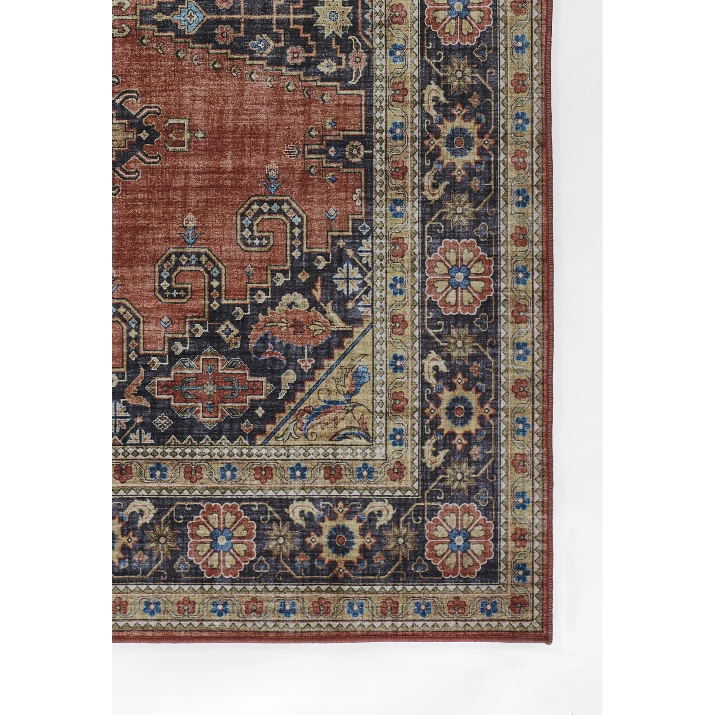 Momeni Karachi Traditional Area Rug with Non-Skid Backing