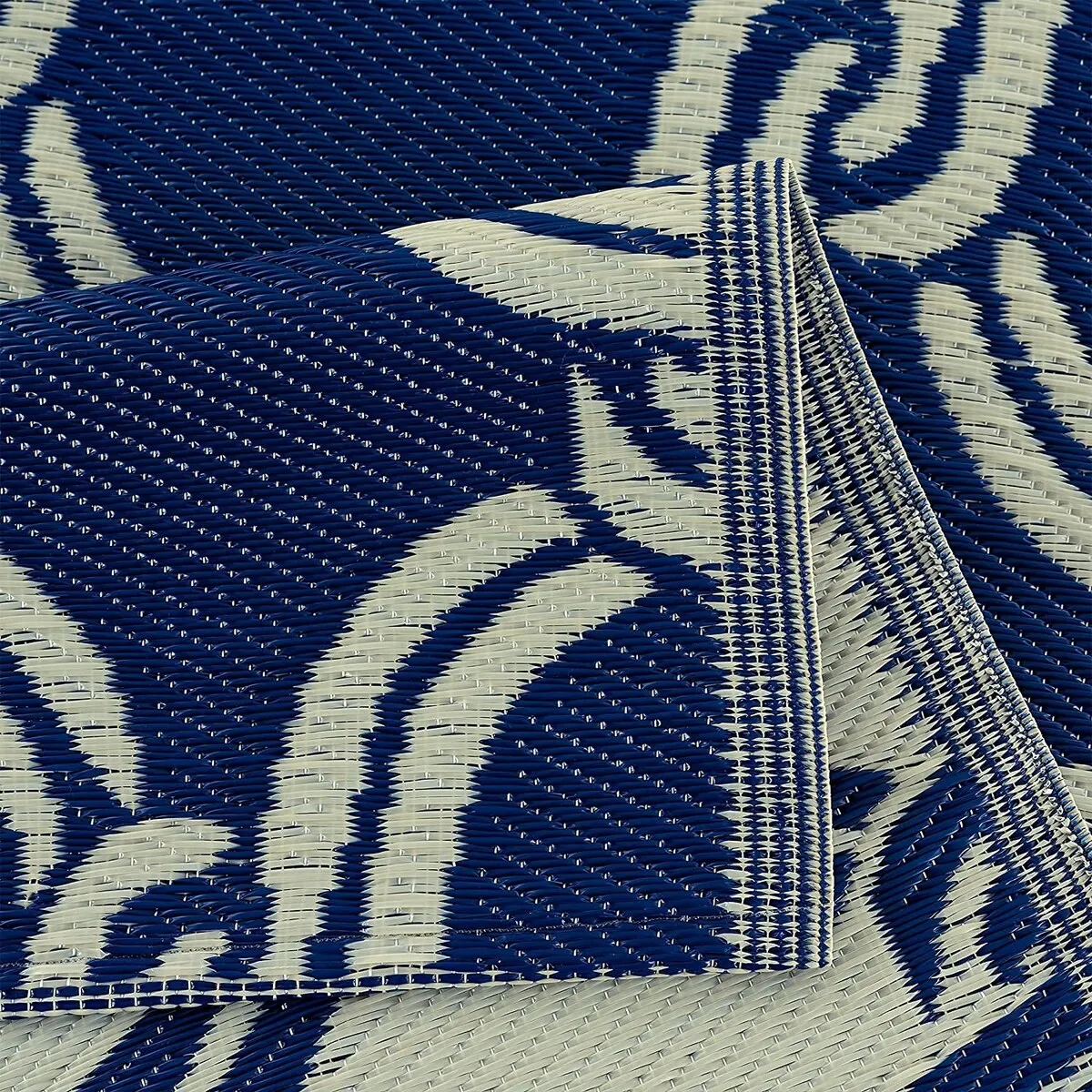 Mykonos Lightweight Reversible Recycled Plastic Outdoor Floor Mat/Rug