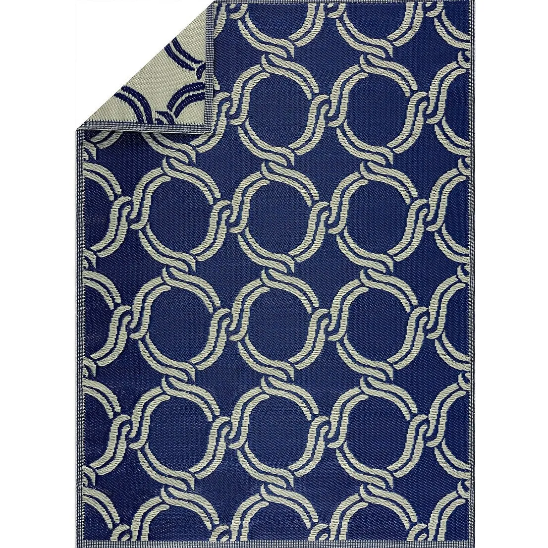 Mykonos Lightweight Reversible Recycled Plastic Outdoor Floor Mat/Rug