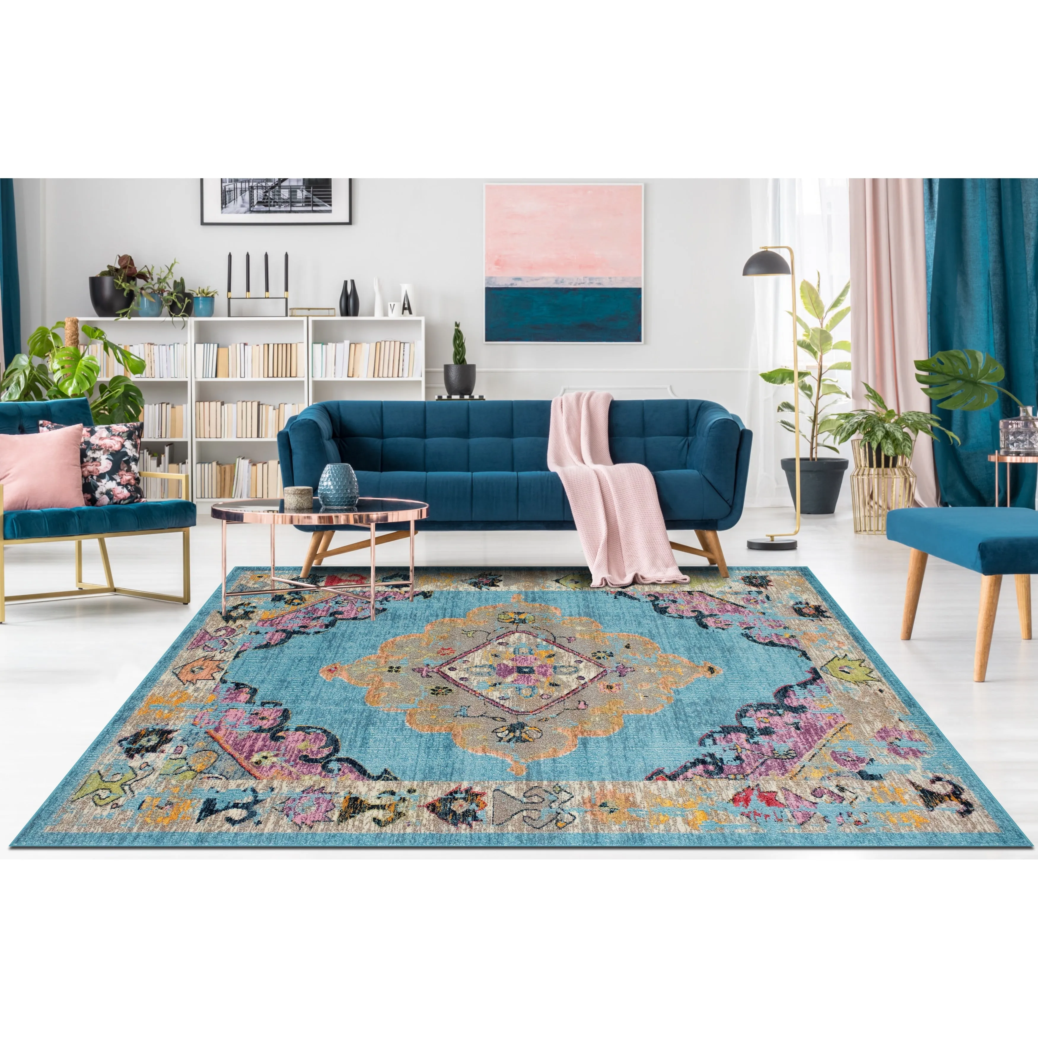 Noori Rug Sapphire Distressed Jerilyn Rug