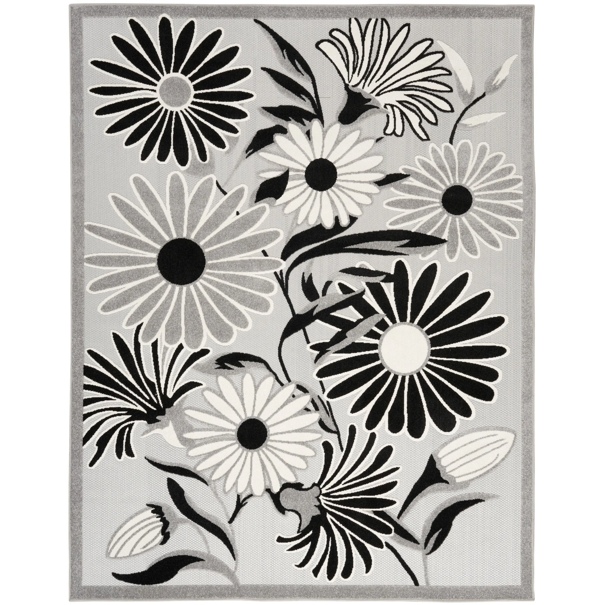 Nourison Alice Indoor/Outdoor Floral Area Rug.