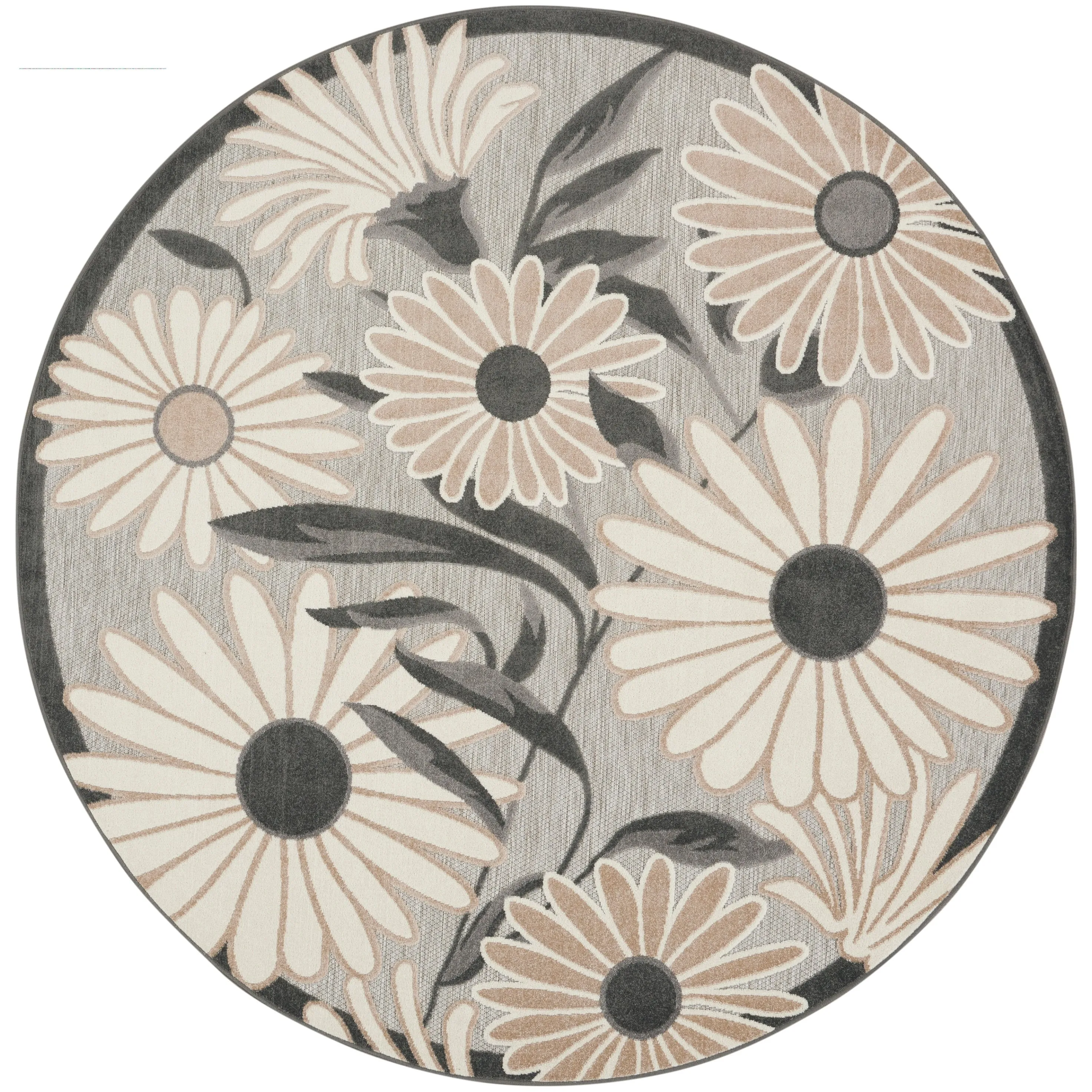 Nourison Alice Indoor/Outdoor Floral Area Rug.