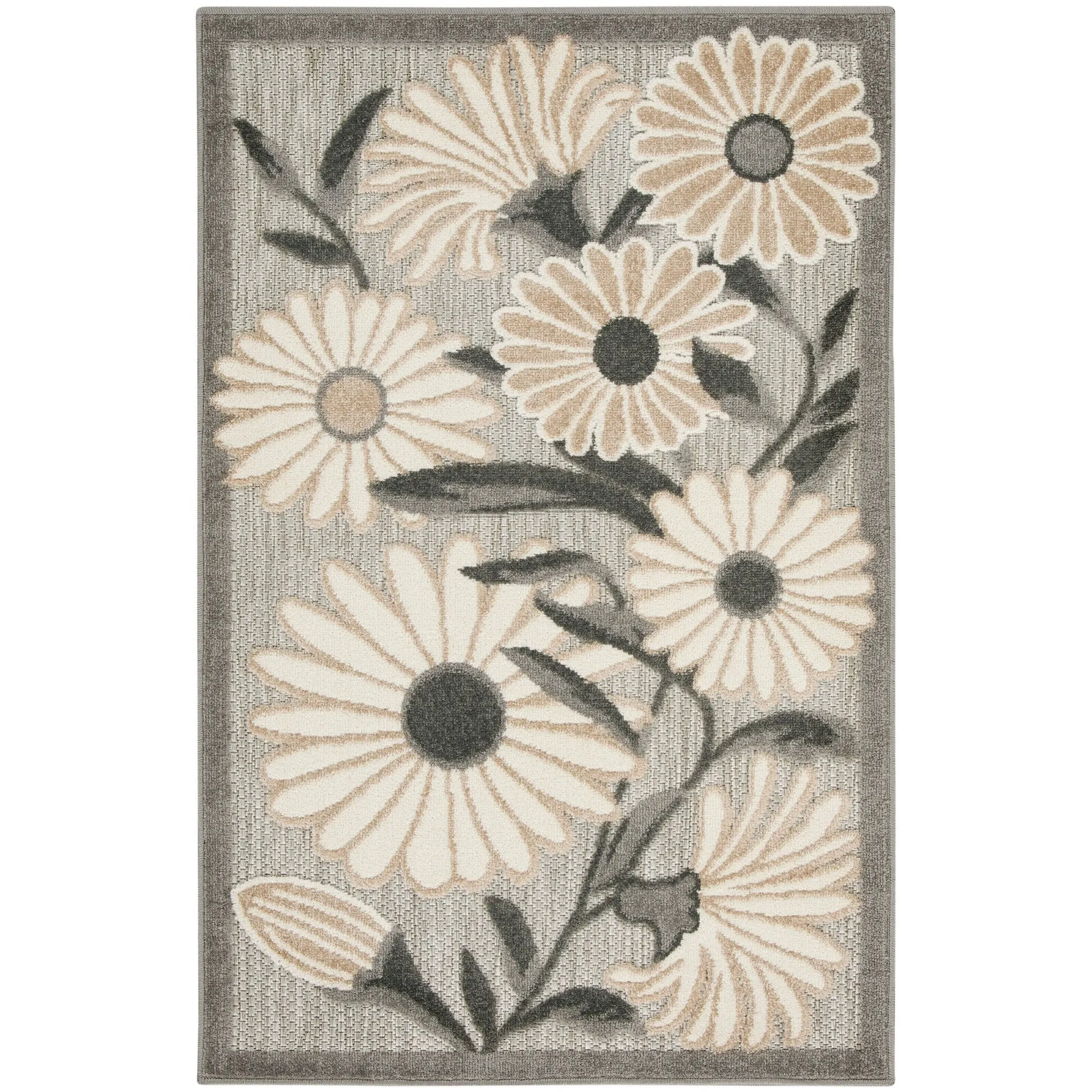 Nourison Alice Indoor/Outdoor Floral Area Rug.