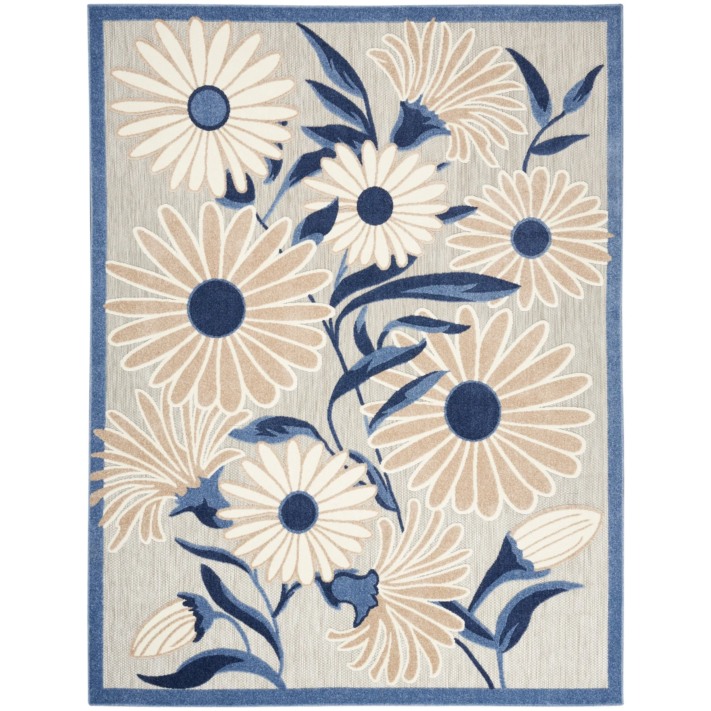Nourison Alice Indoor/Outdoor Floral Area Rug.